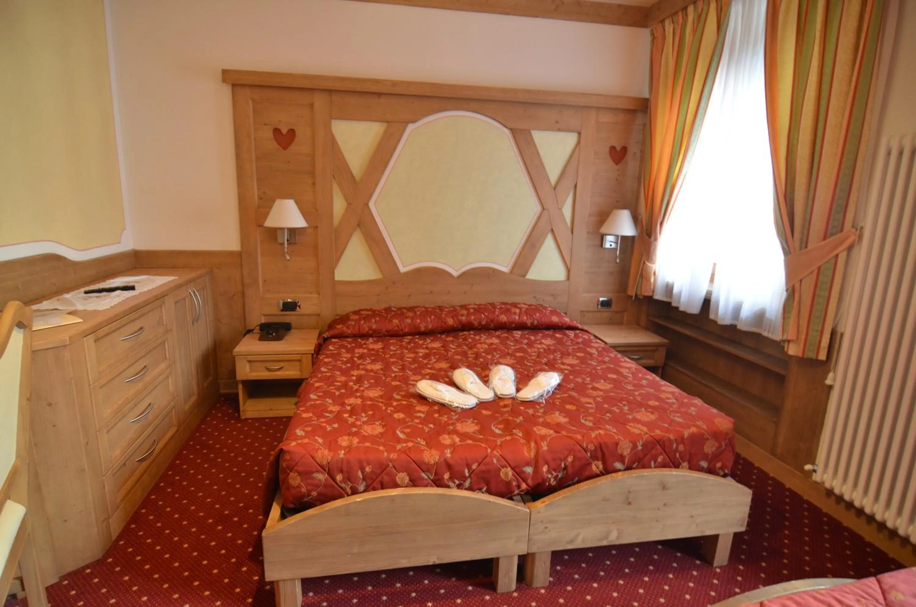 Bed in Hotel Cristallo