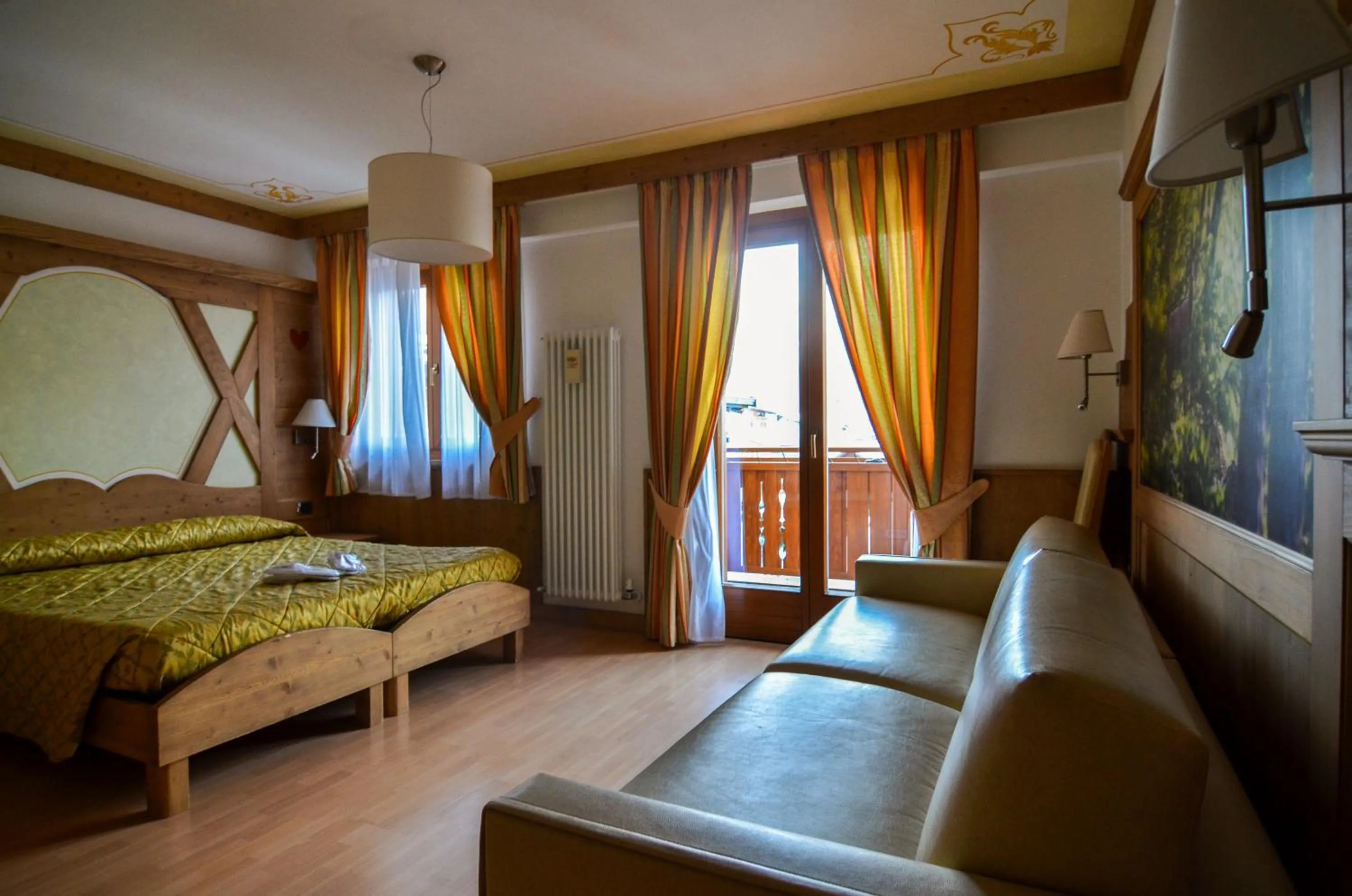 Bed in Hotel Cristallo