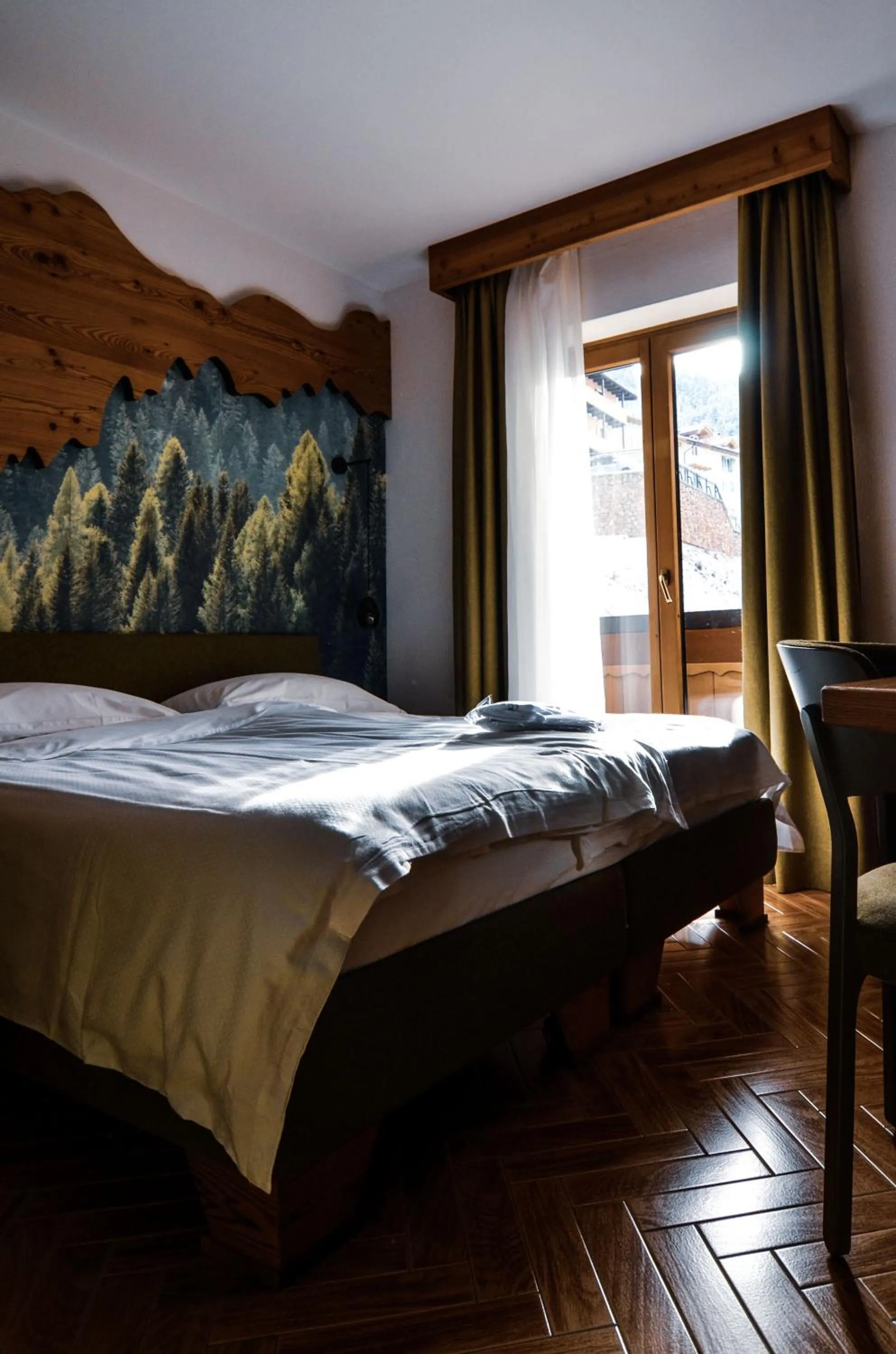 Bed in Hotel Cristallo