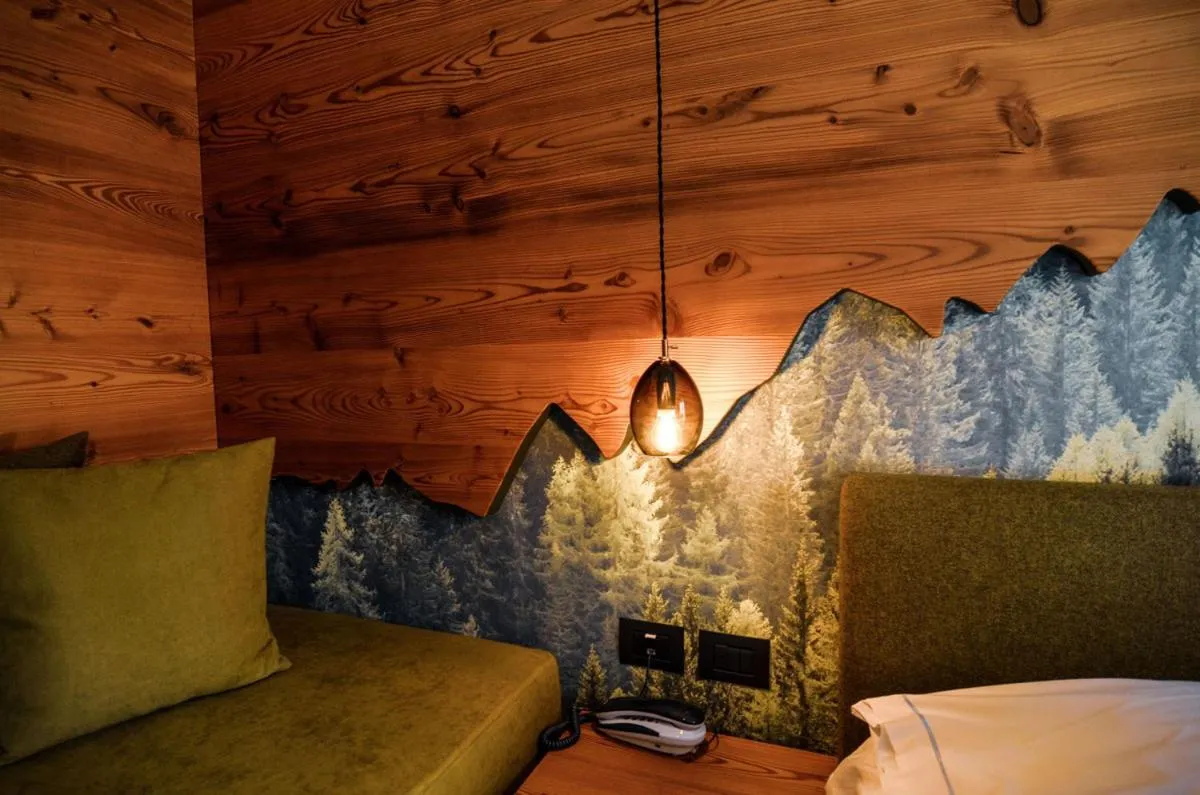 Bed in Hotel Cristallo