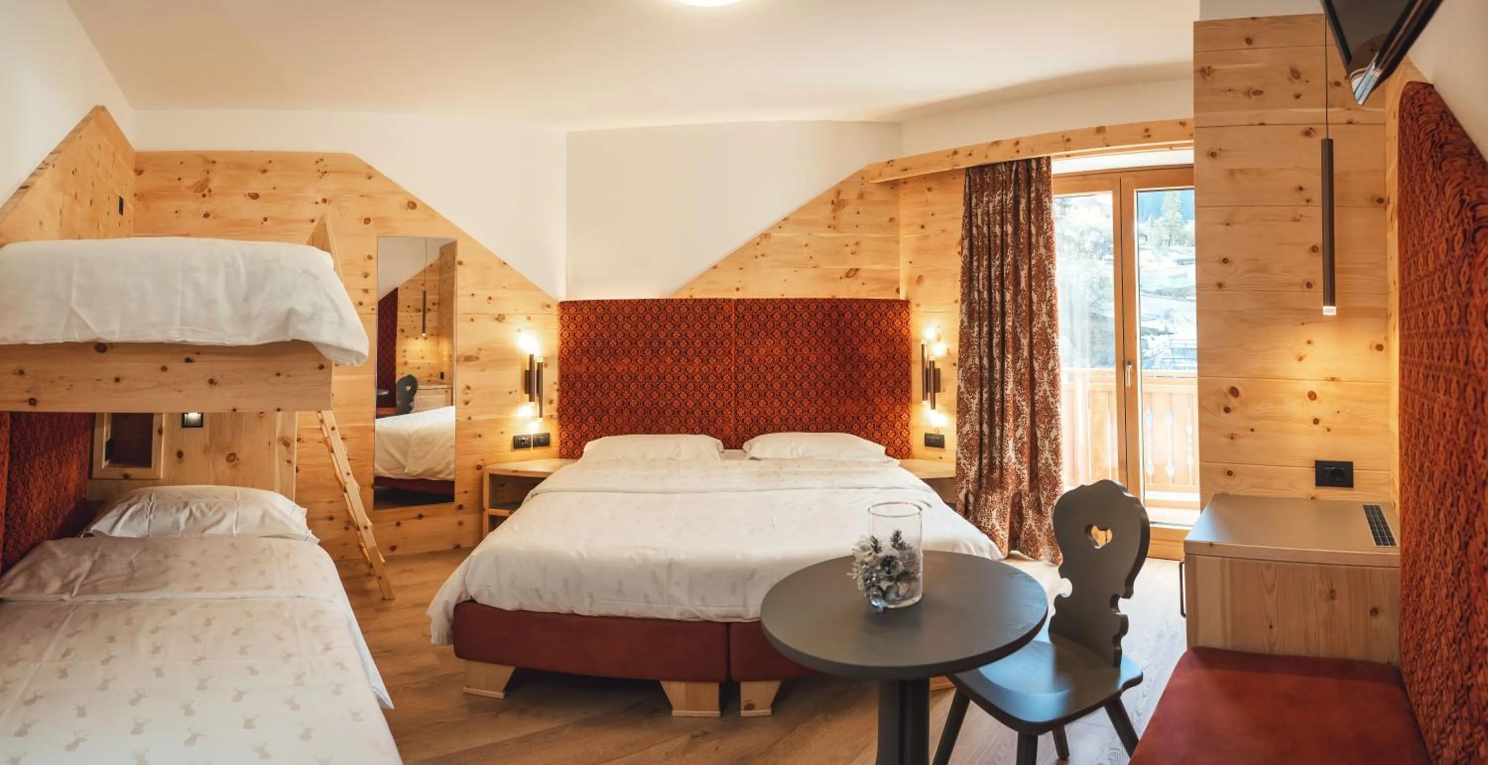 Bed in Hotel Cristallo