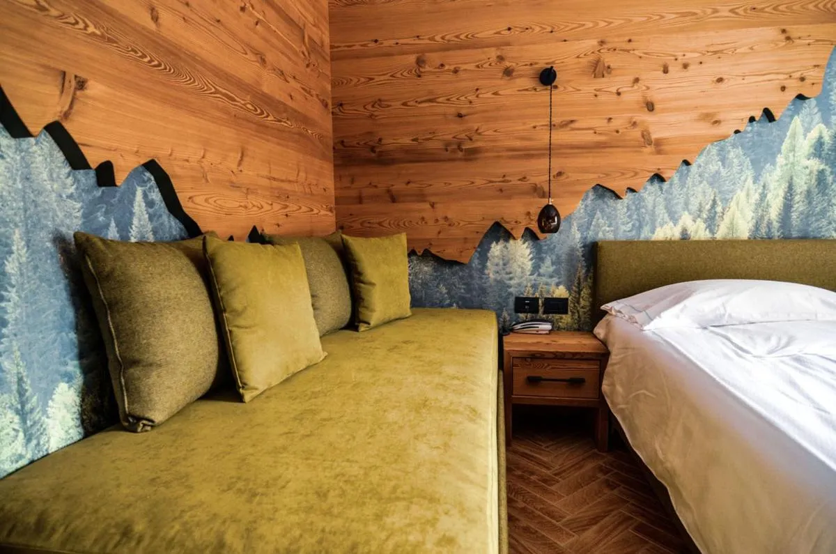 Bed in Hotel Cristallo