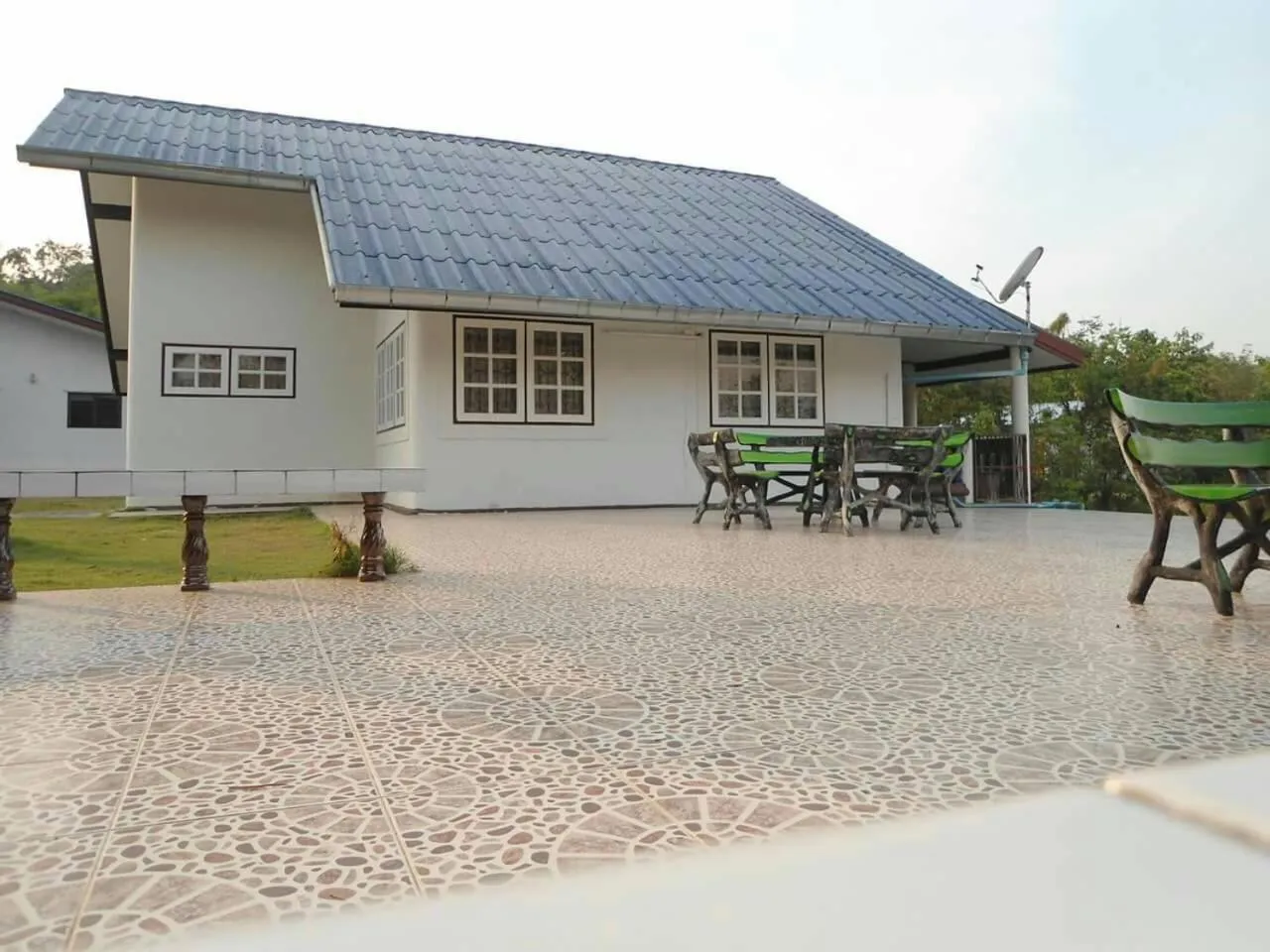 Patio in นาหินลาดรีสอร์ท Nahinlad Resort