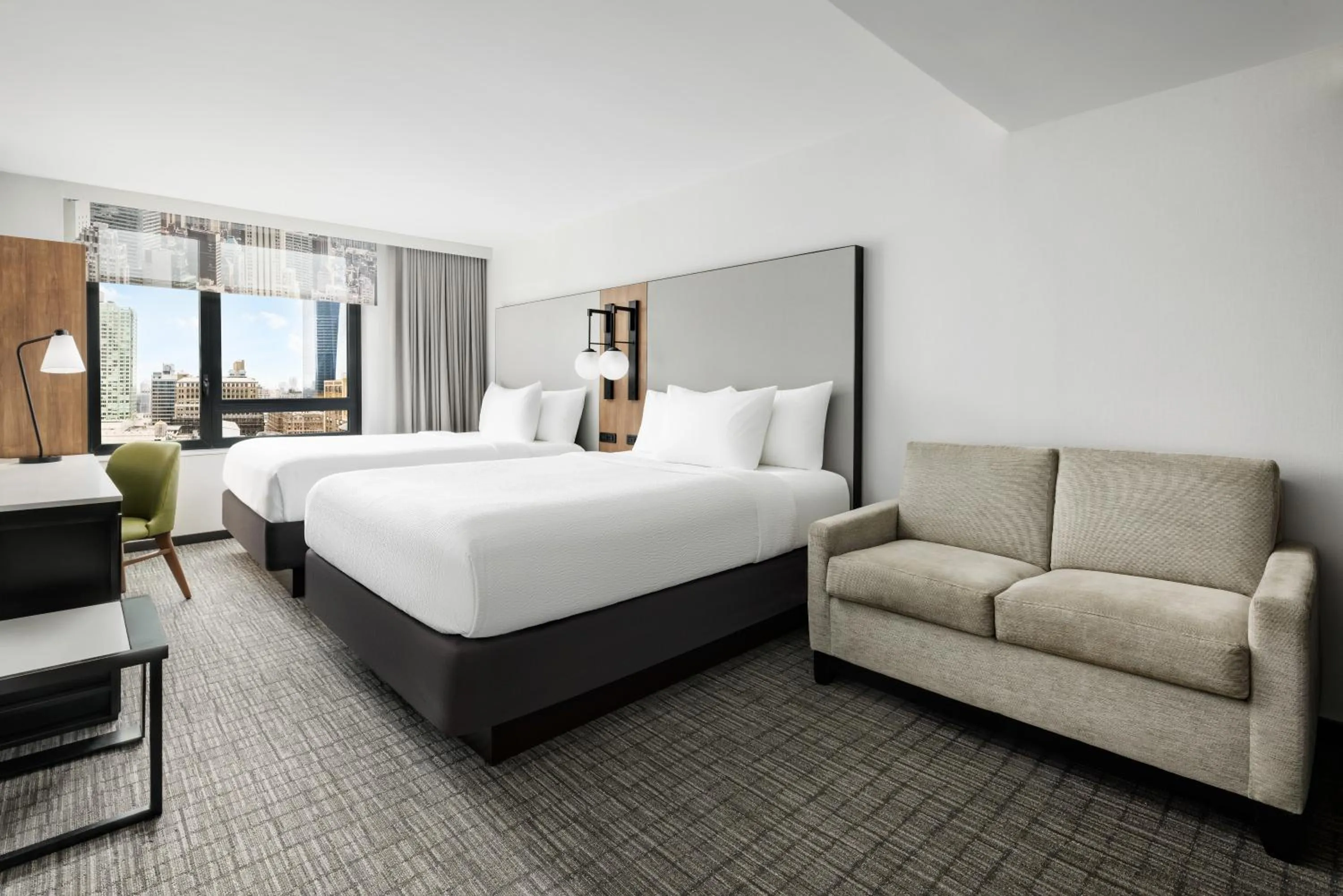 Bed in Fairfield Inn & Suites by Marriott New York Manhattan/Times Square South