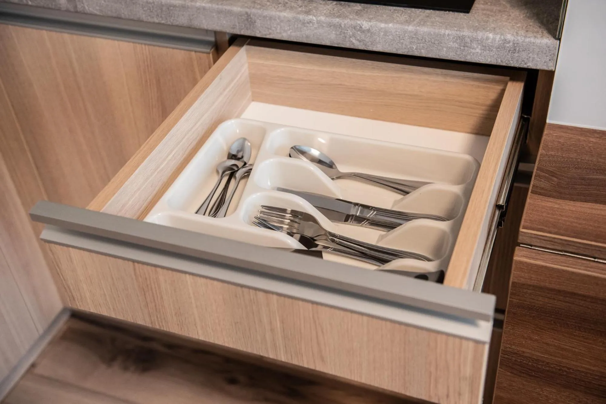 Kitchen or kitchenette in Metropolis Apartamenty Centrum