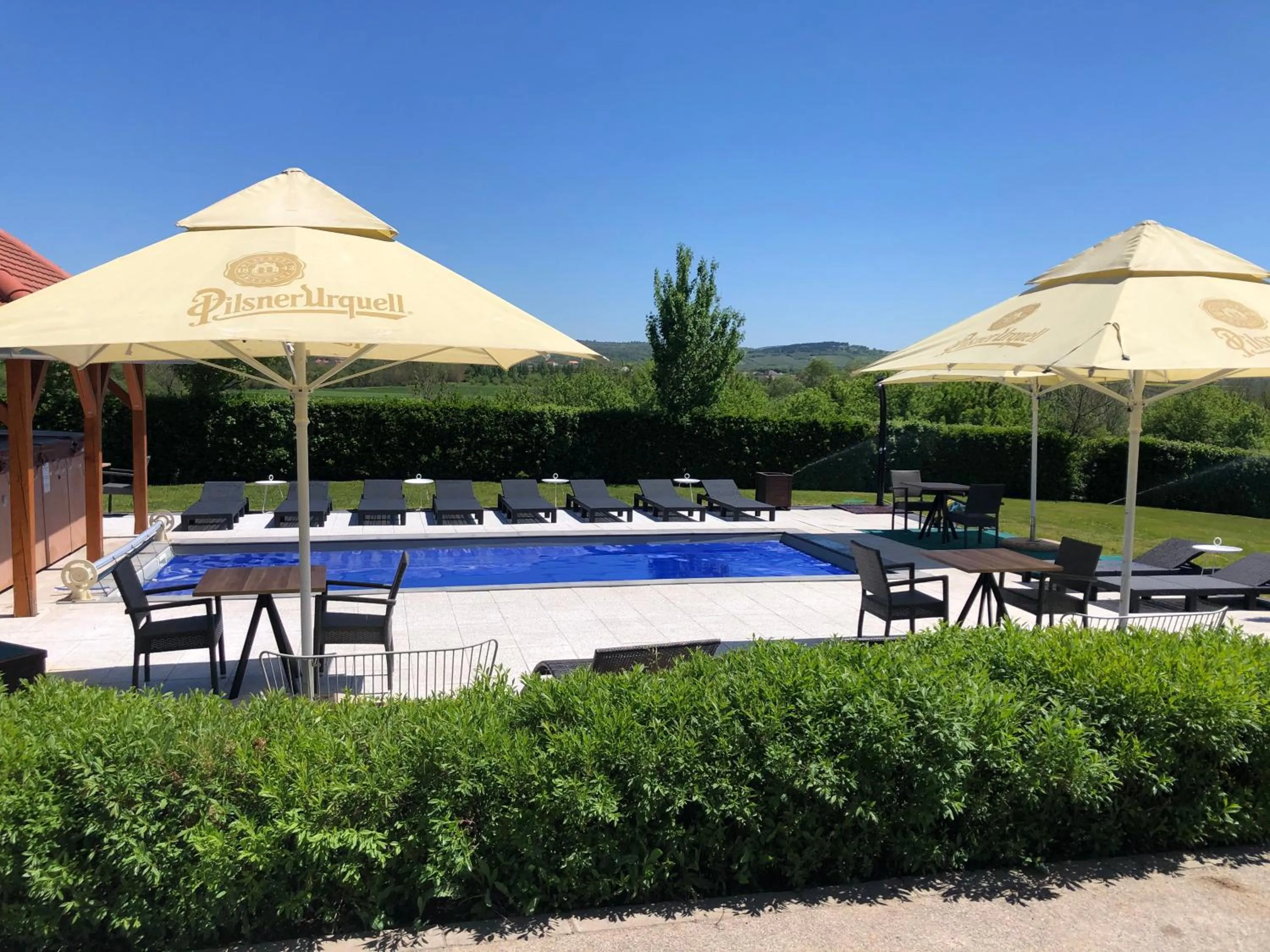 Swimming pool in Angyal Borászat és Panzió