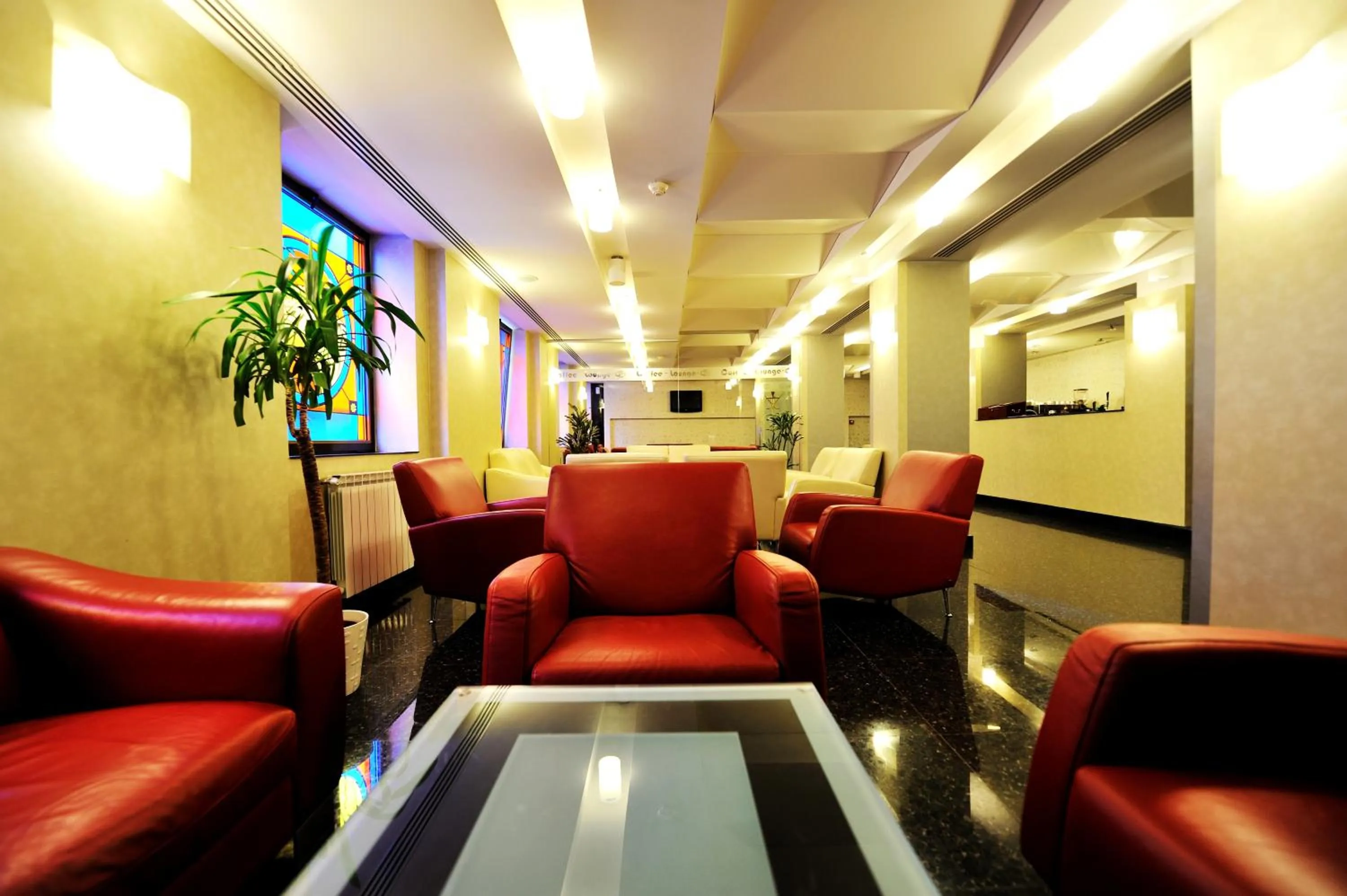 Lobby or reception in Hotel Minerva