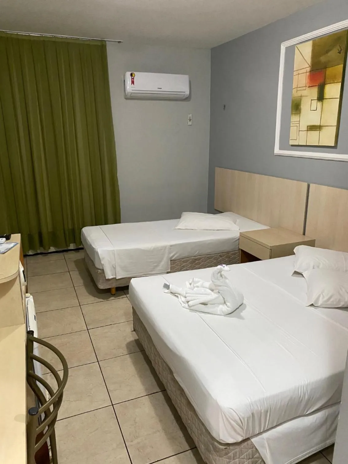 Bed in Hotel Aquarius