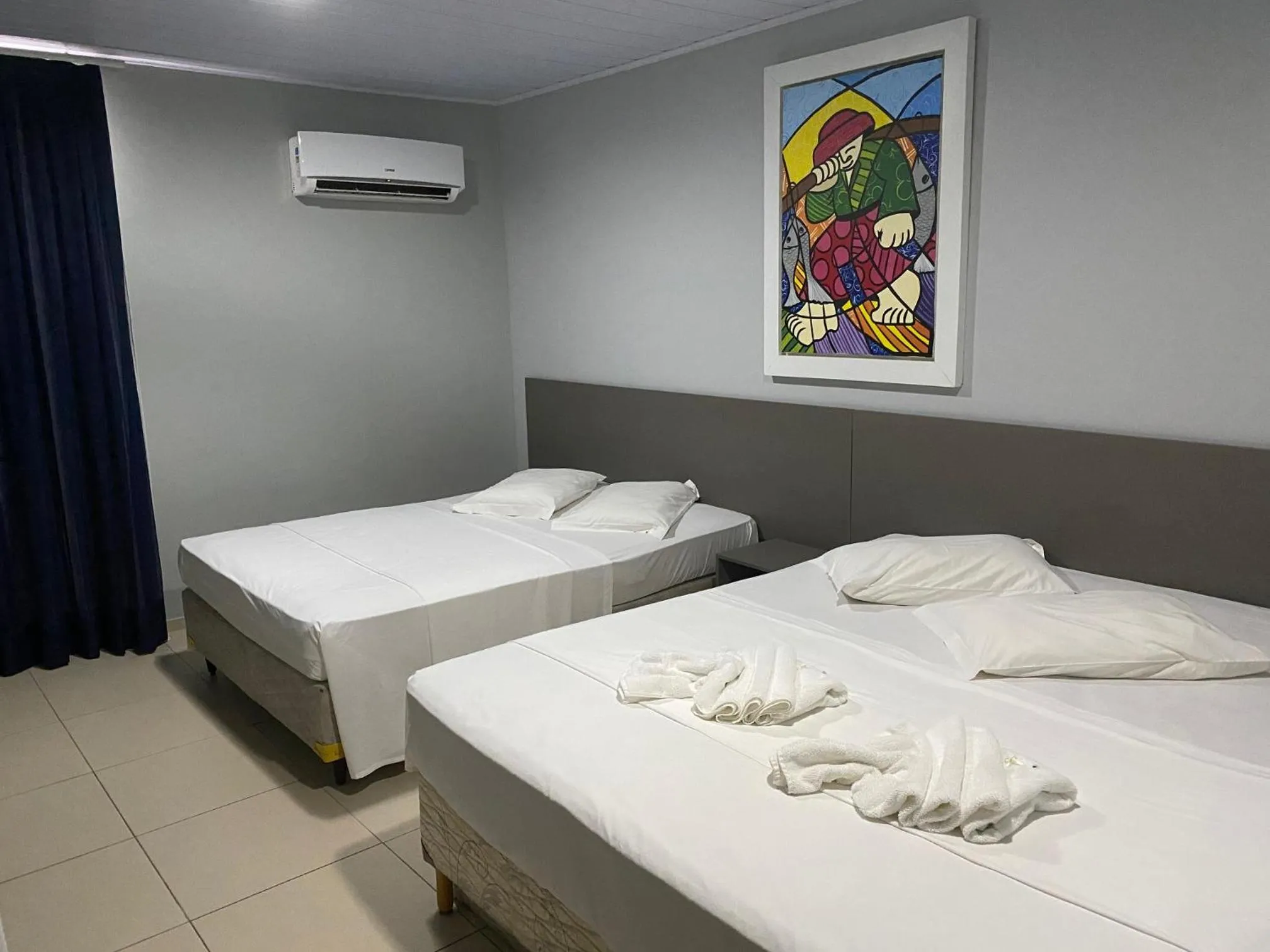 Bed in Hotel Aquarius