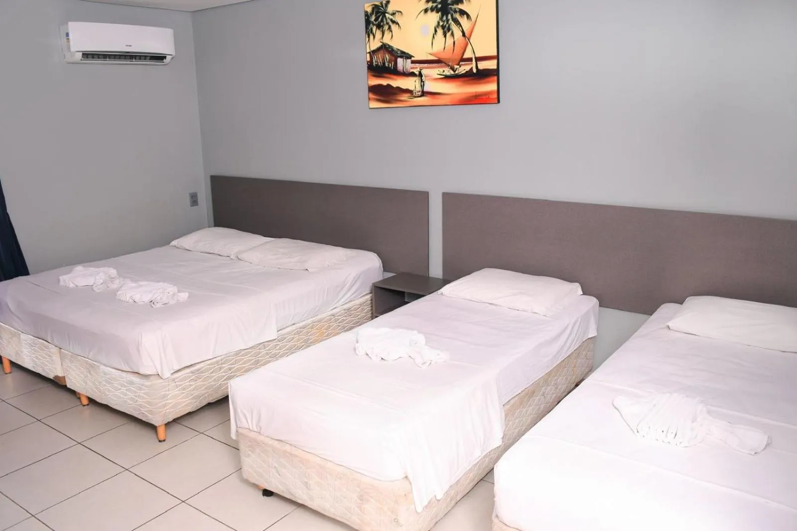 Bed in Hotel Aquarius