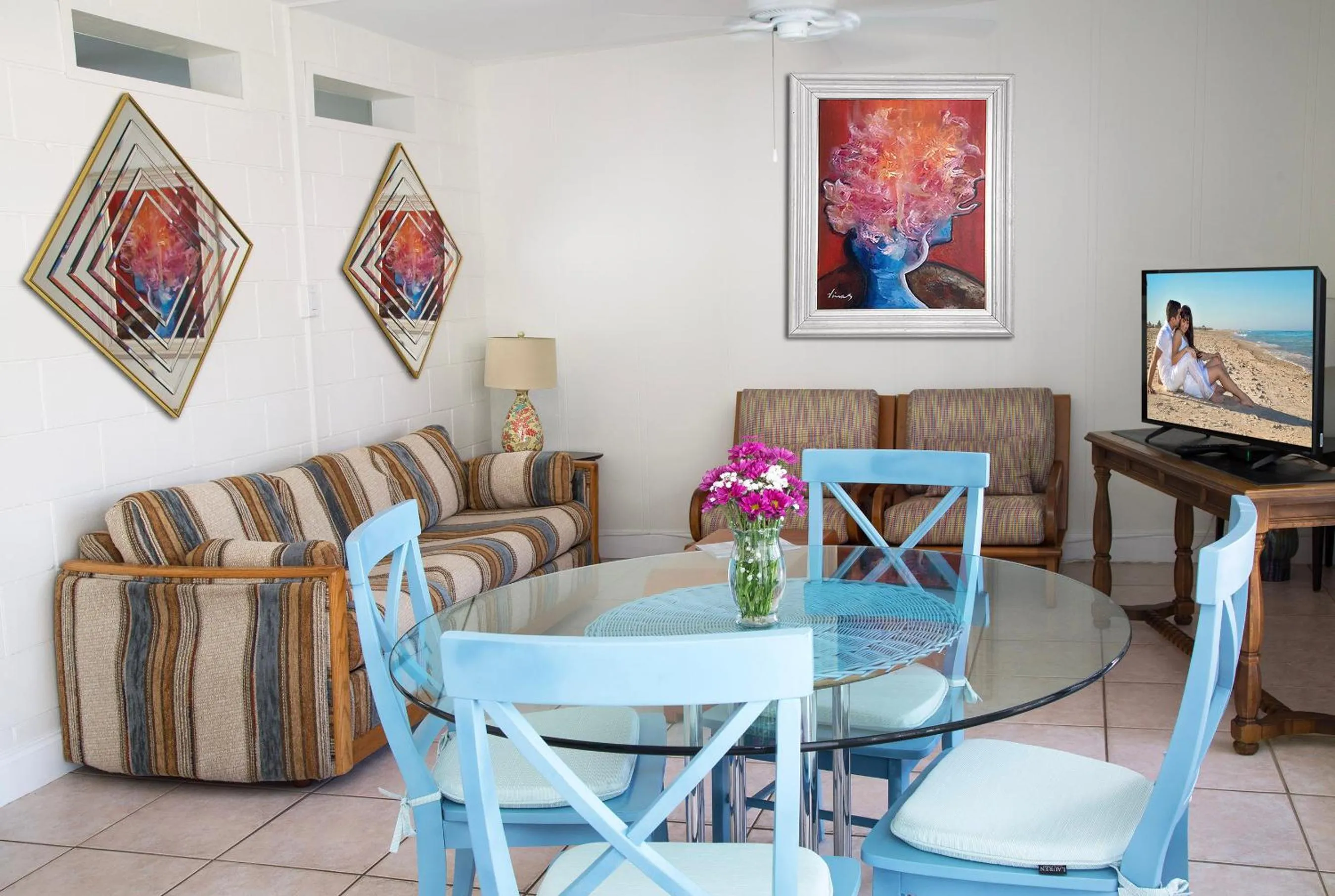 Living room in South Beach Place - Vero Beach