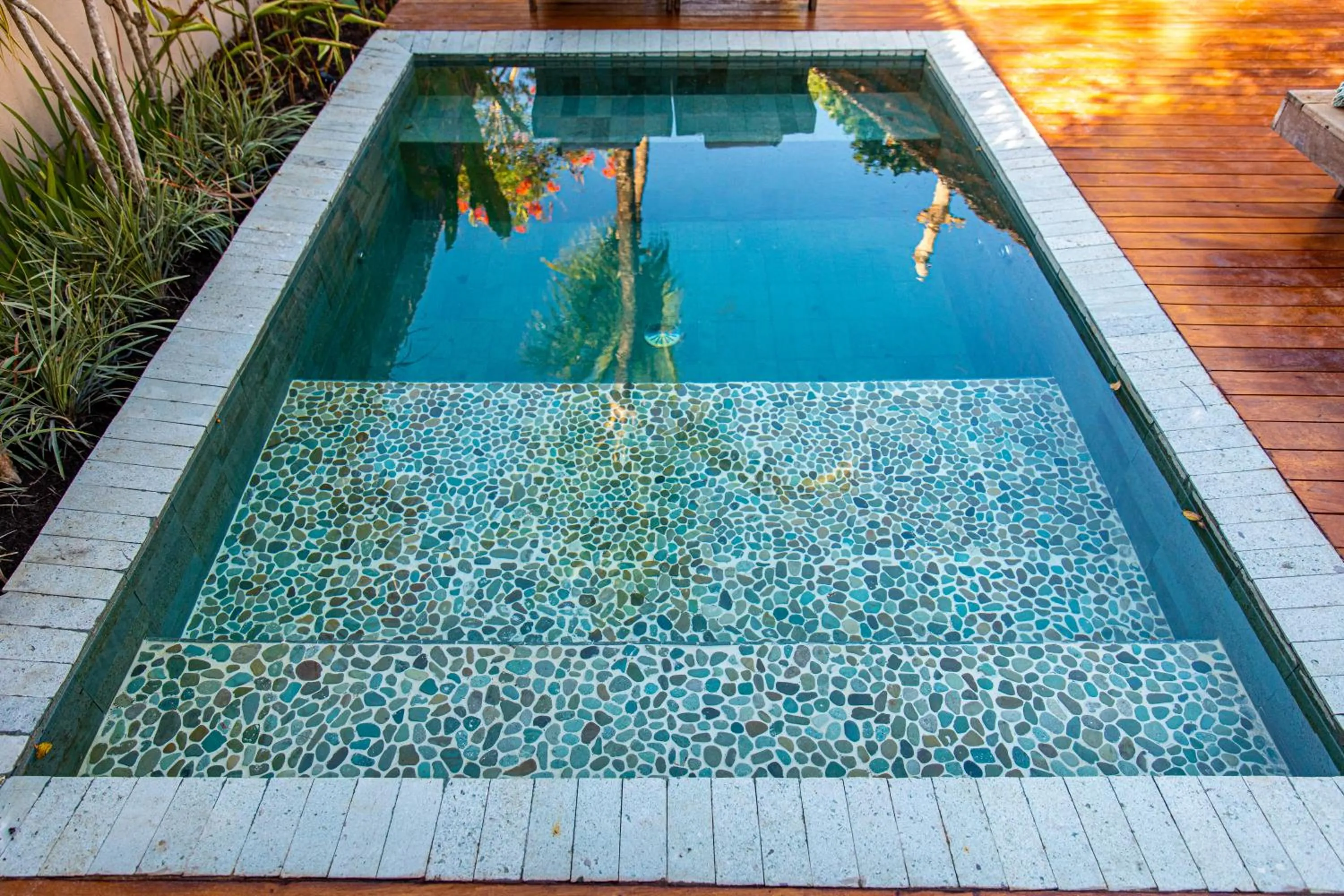 Pool view in Casa e Pousada Alecrim