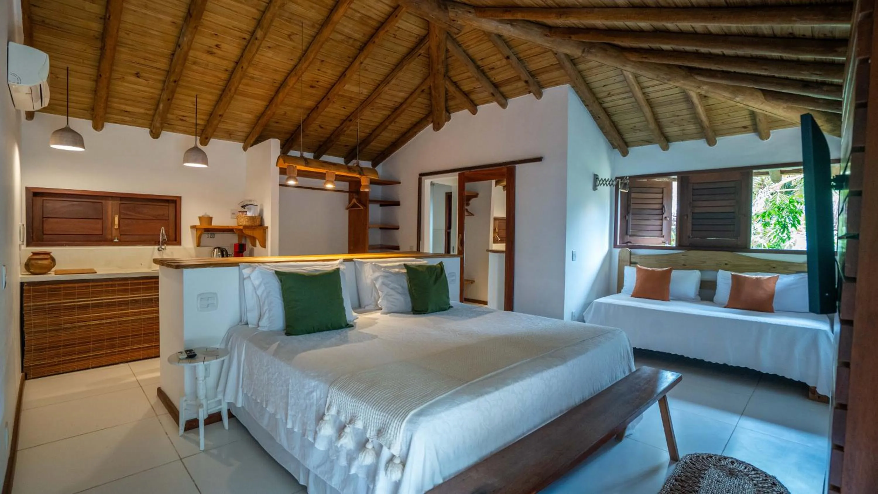 Bed in Casa e Pousada Alecrim