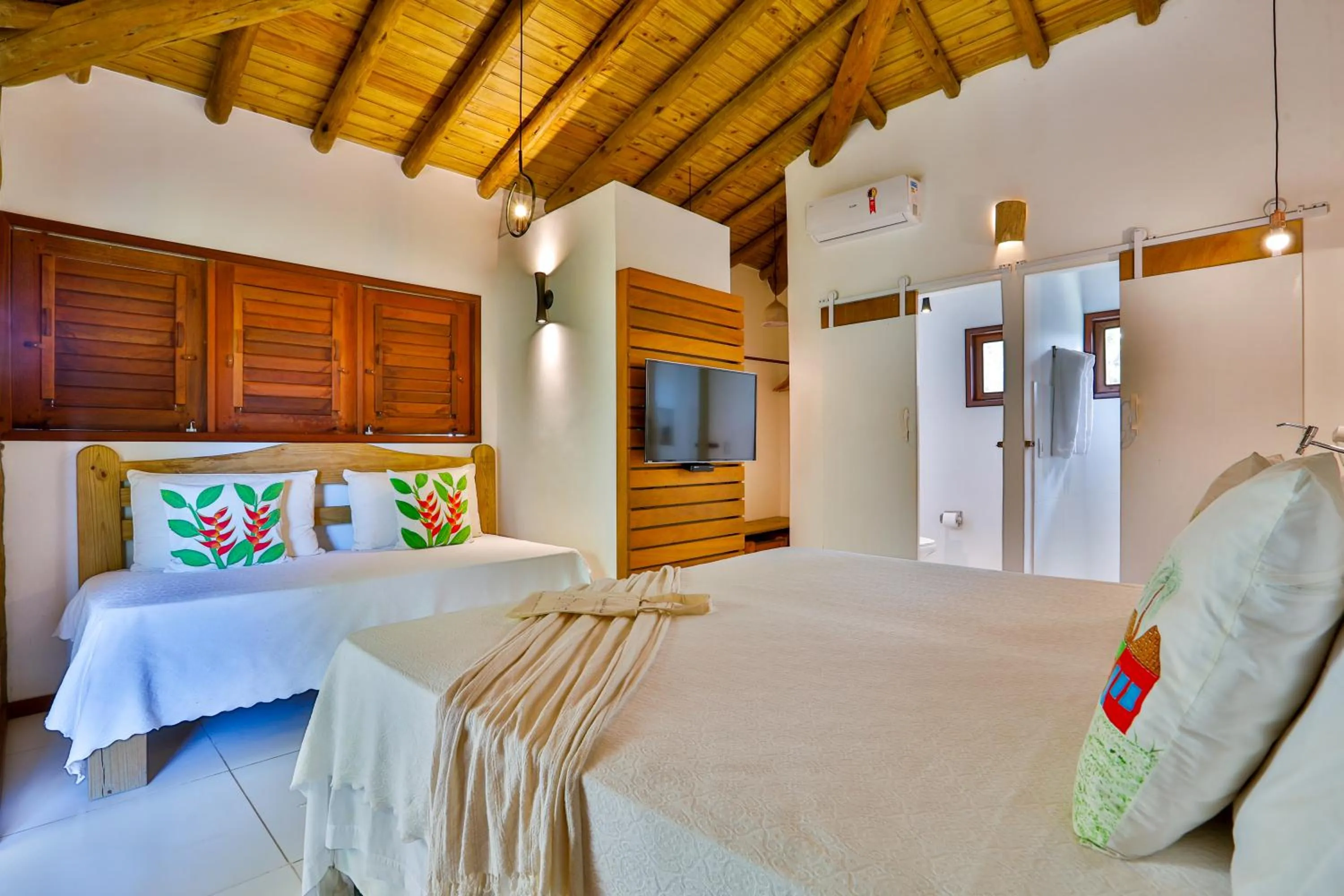 Bed in Casa e Pousada Alecrim