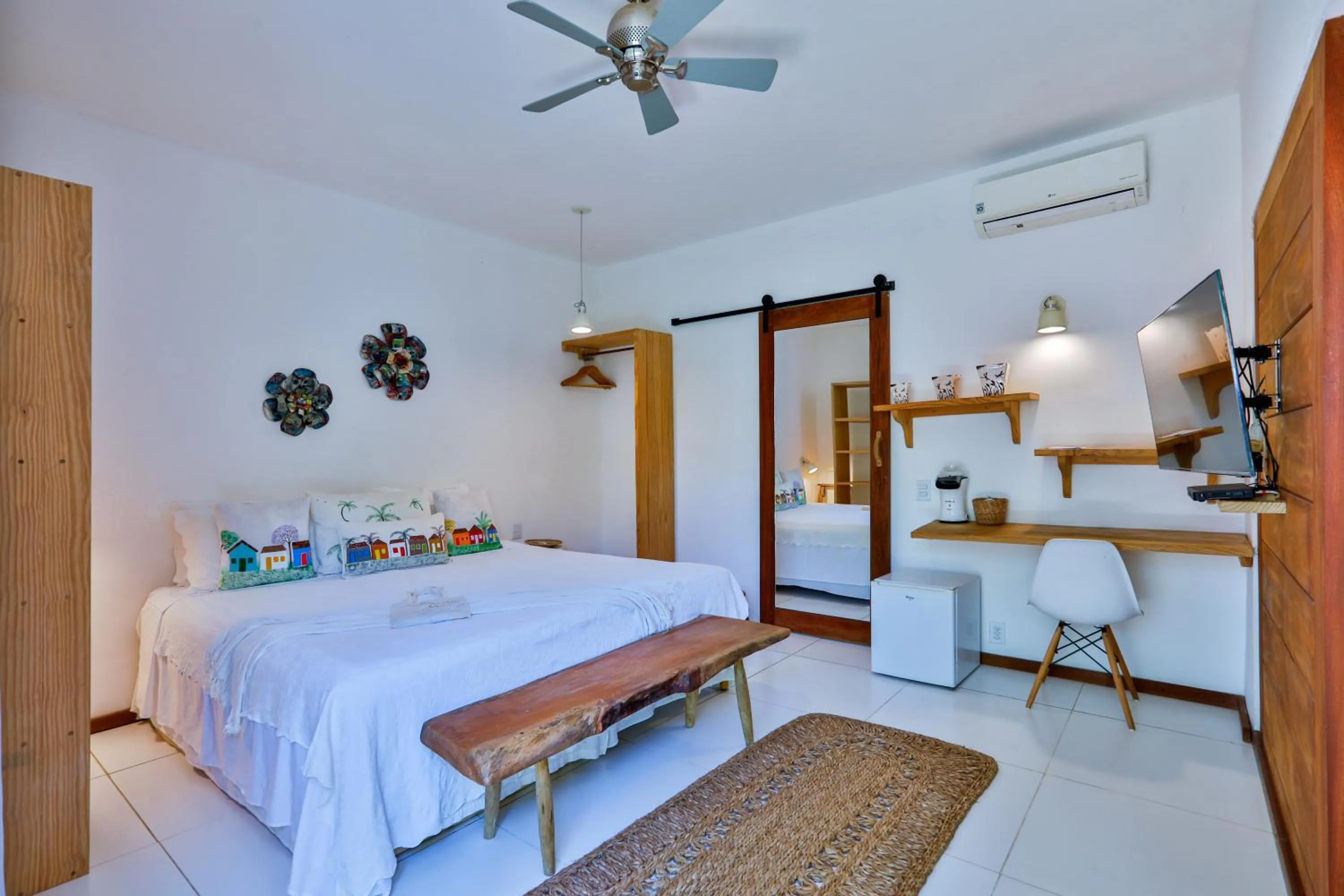 Bed in Casa e Pousada Alecrim