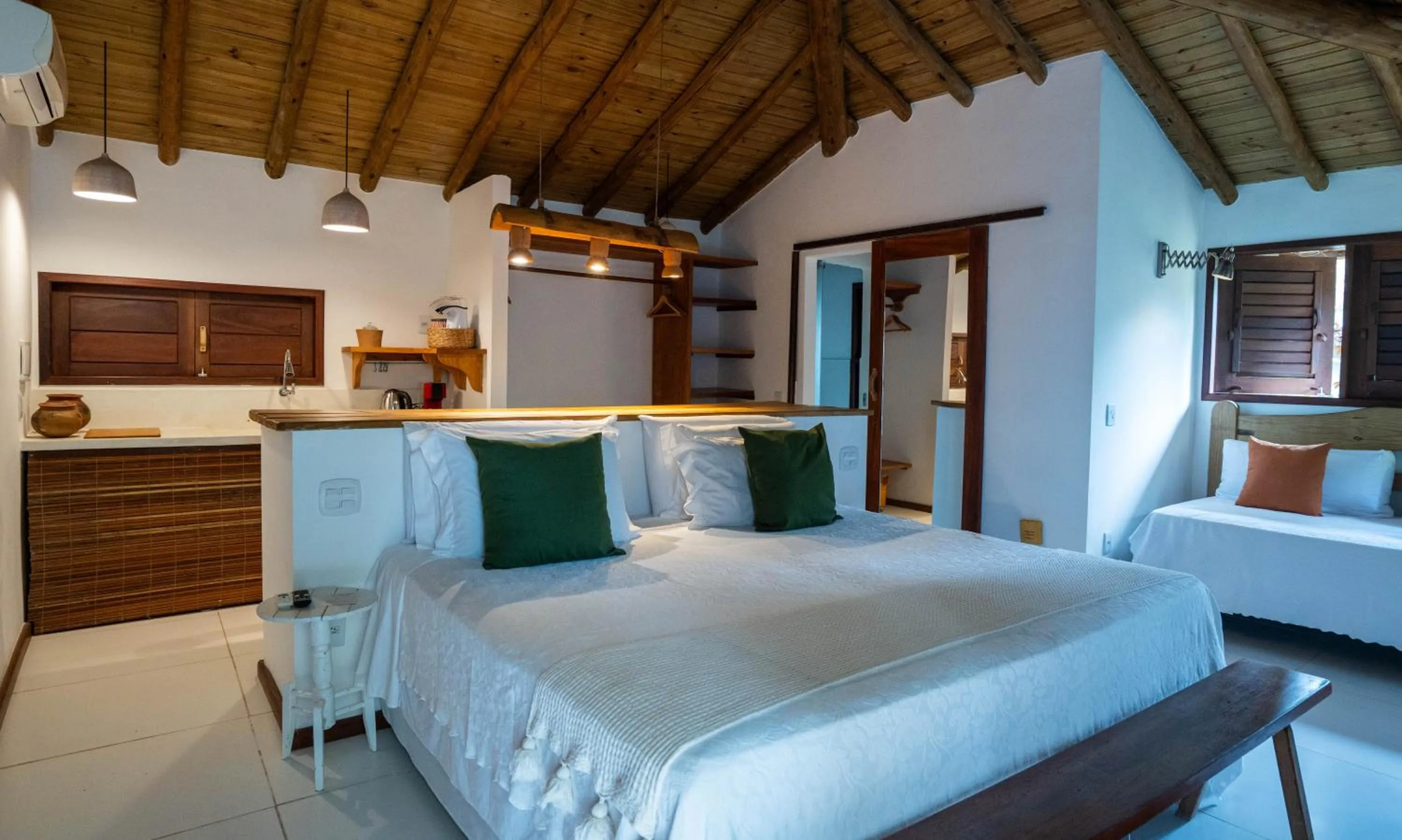 Bed in Casa e Pousada Alecrim