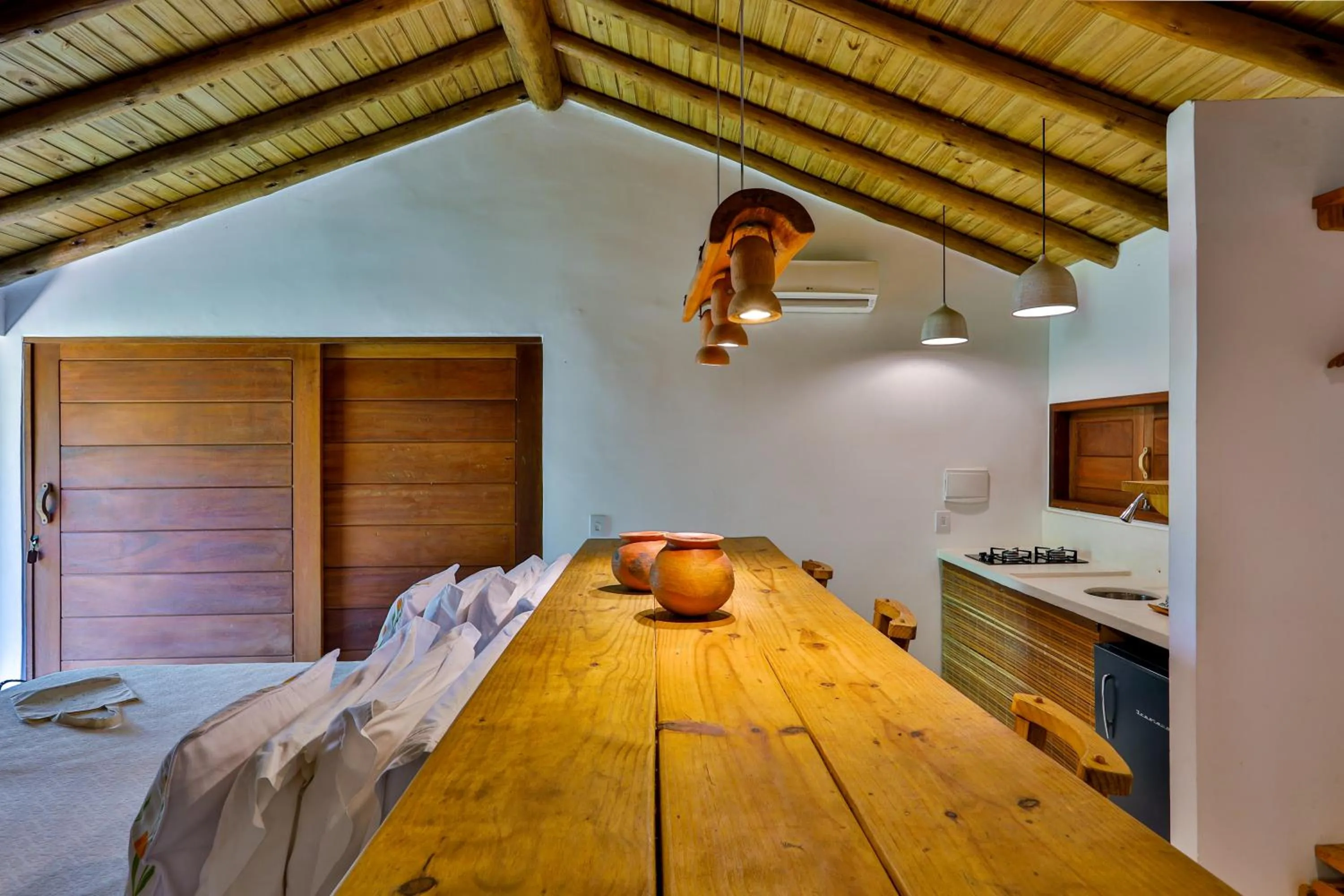 Bed in Casa e Pousada Alecrim