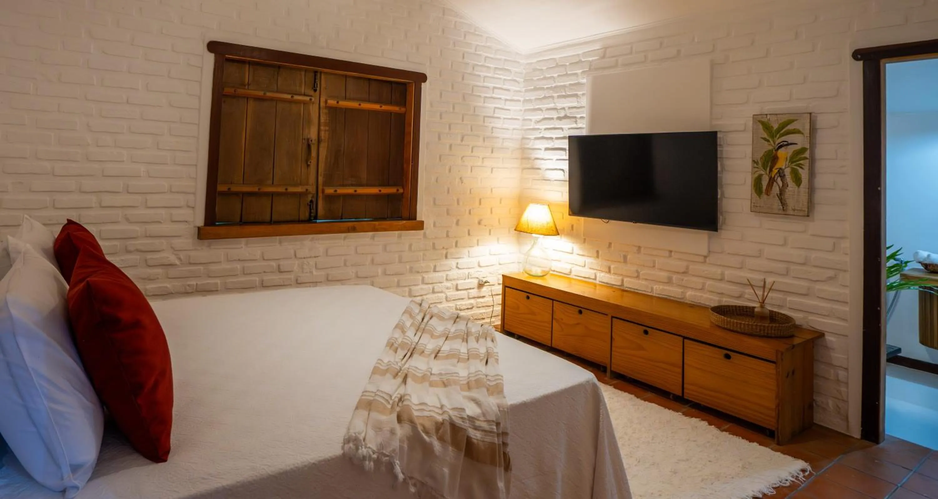 Bed in Casa e Pousada Alecrim