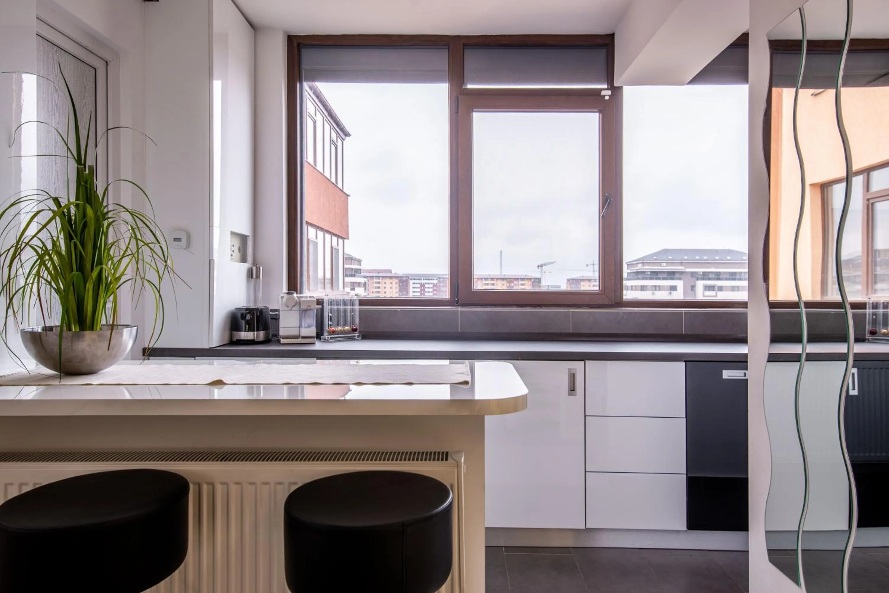 Kitchen or kitchenette in Luxury Two Room Apartment Residence Militari M3