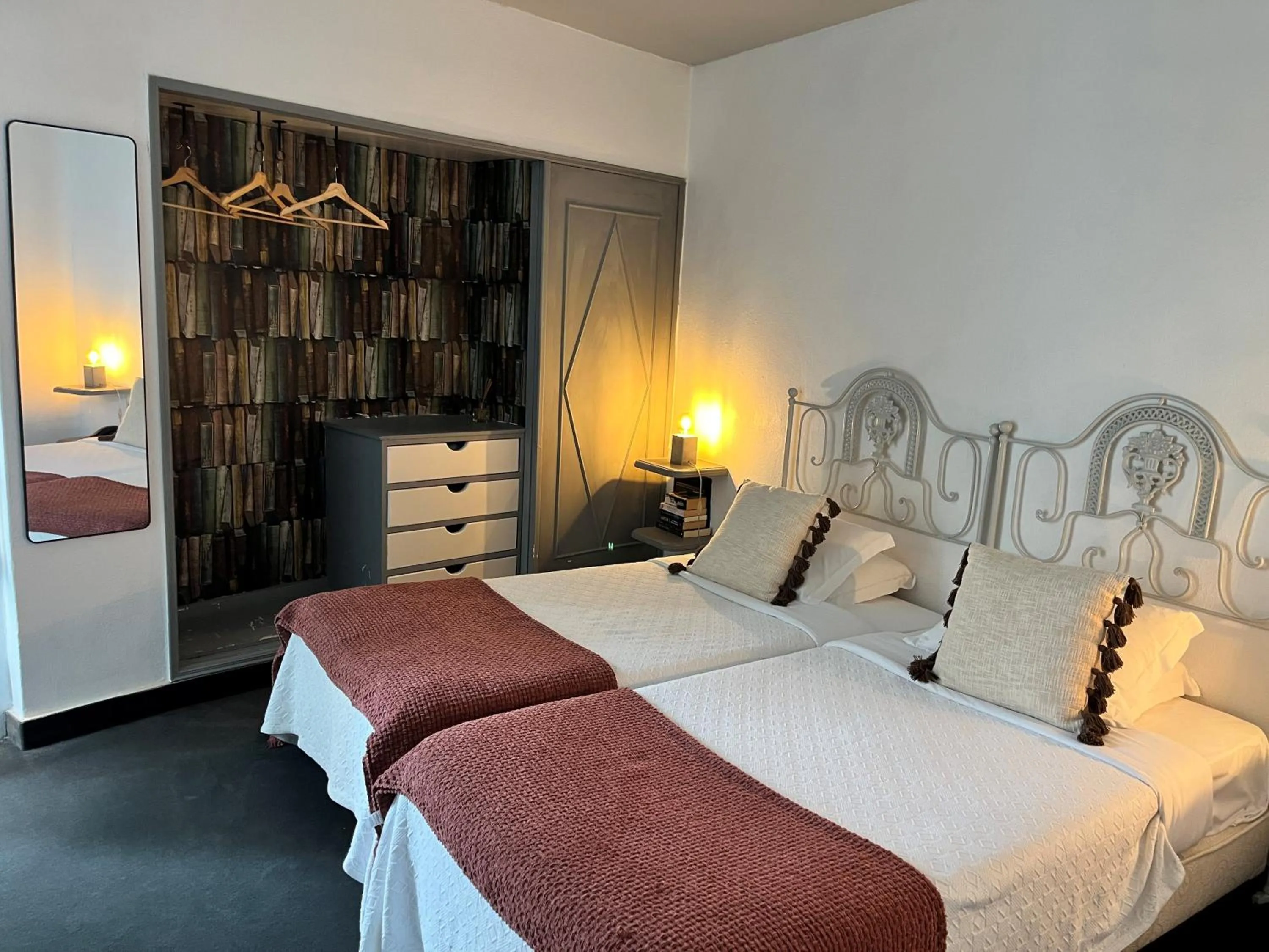 Bed in The Literary Man Obidos Hotel