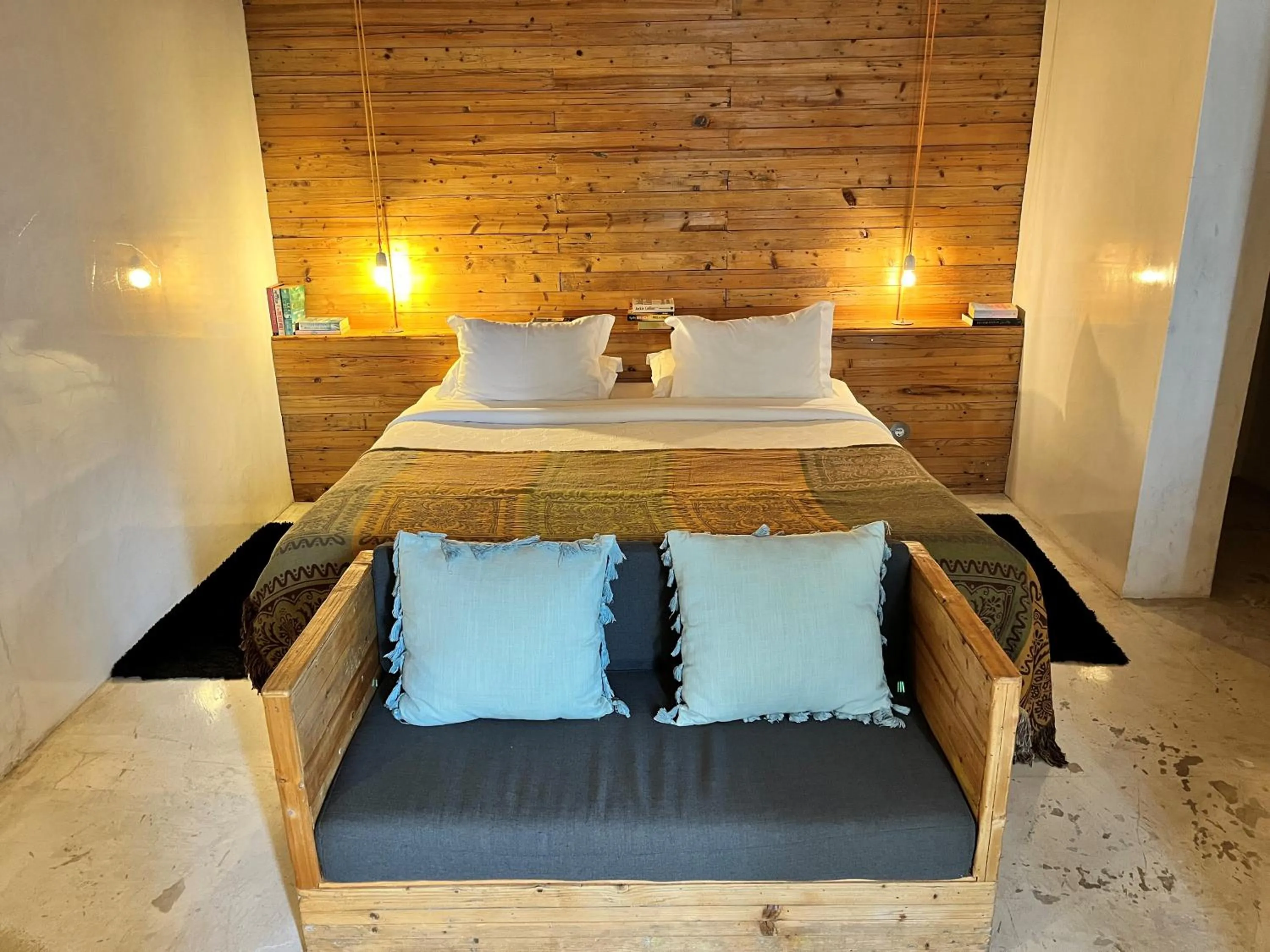 Bed in The Literary Man Obidos Hotel