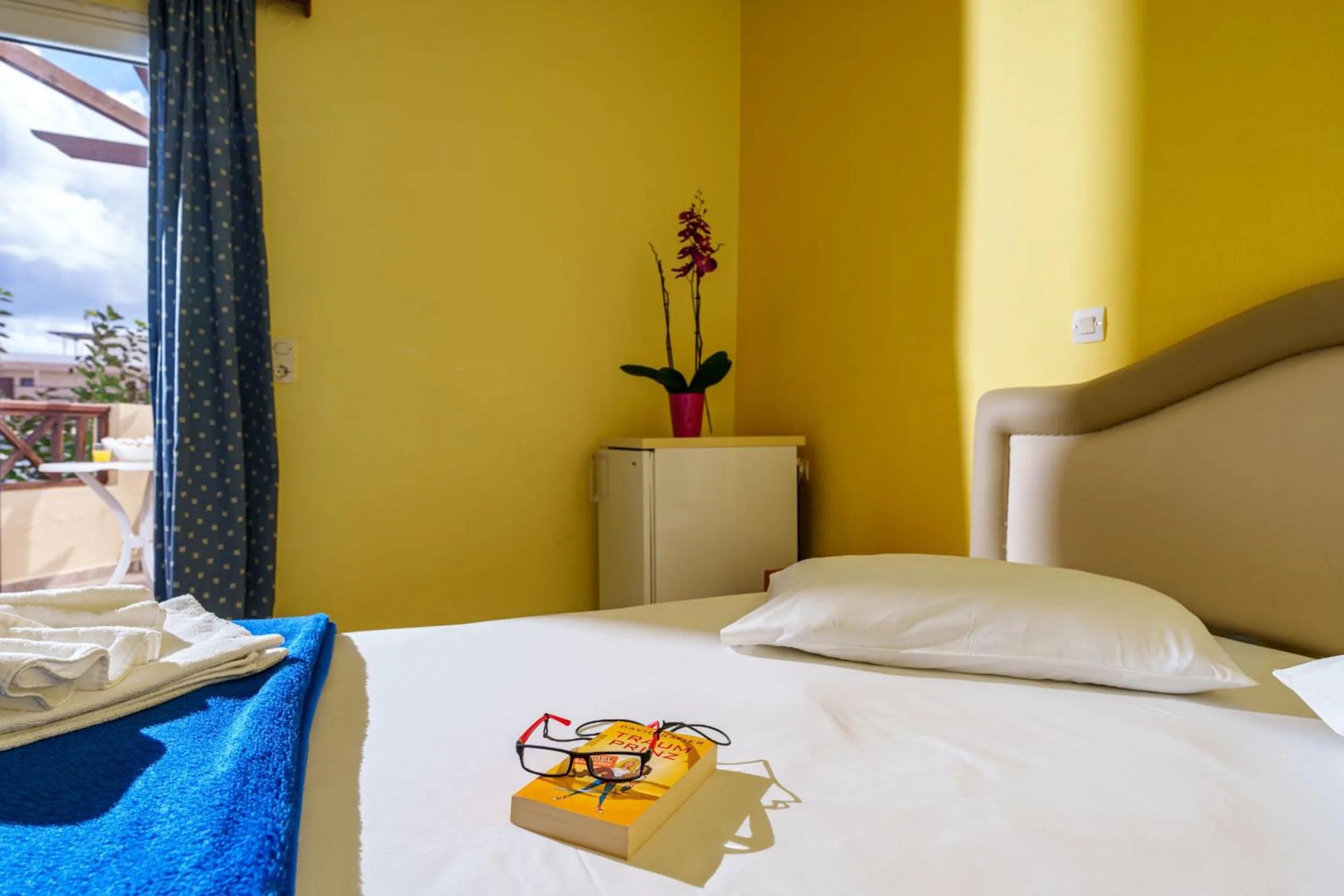 Bed in Dedalos Beach Hotel