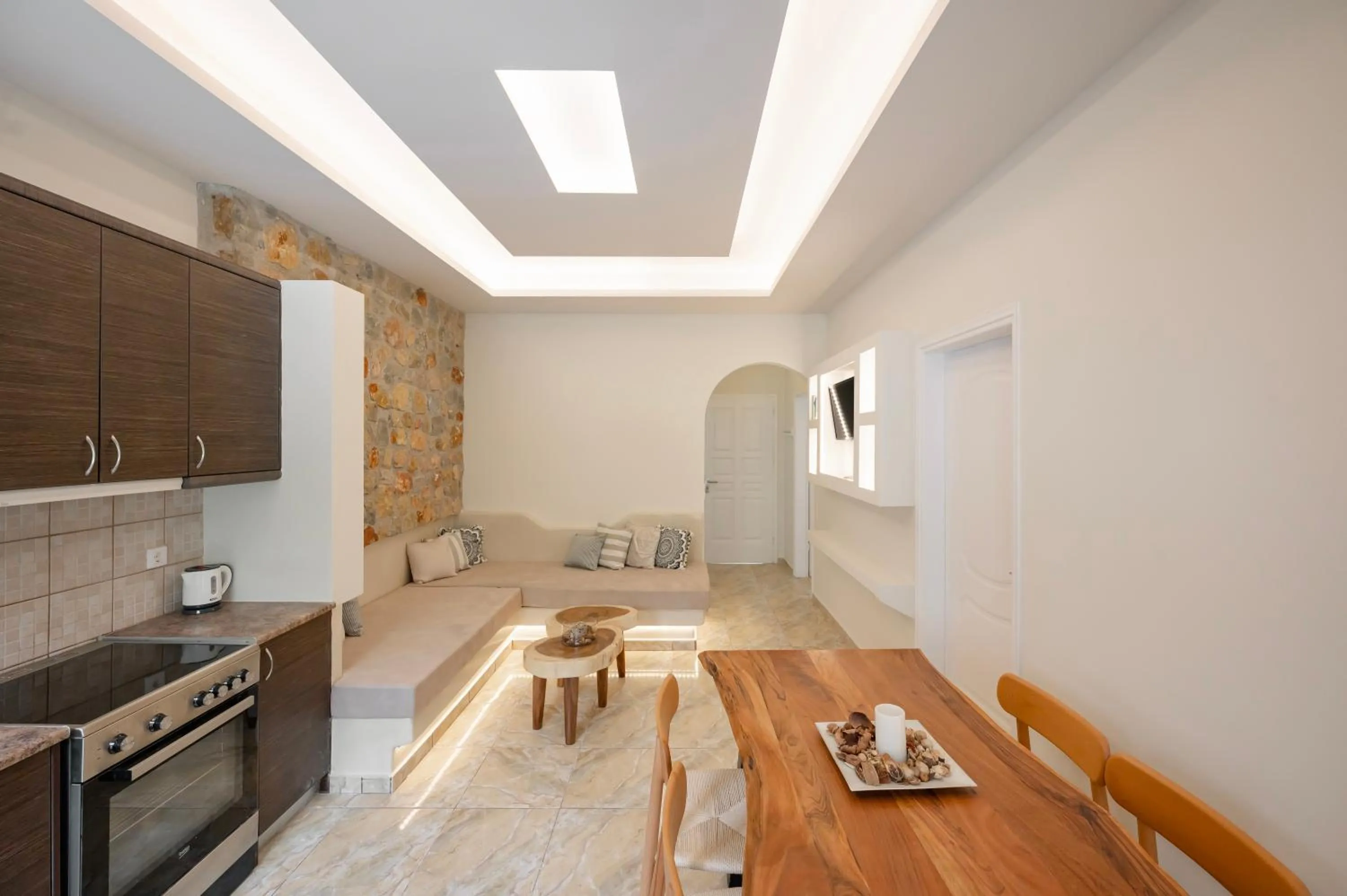 Seating area in Loukas & Emma Eco Houses