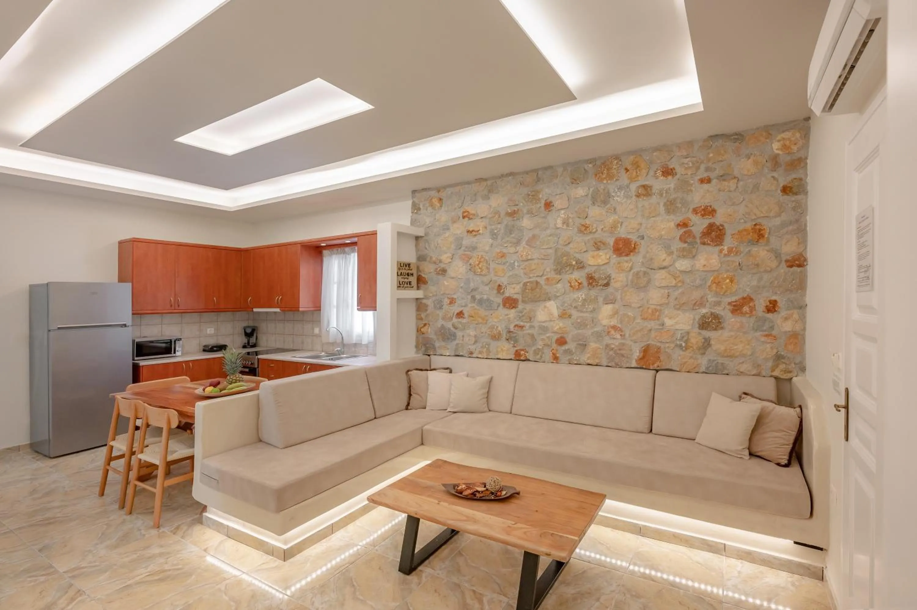 Living room in Loukas & Emma Eco Houses