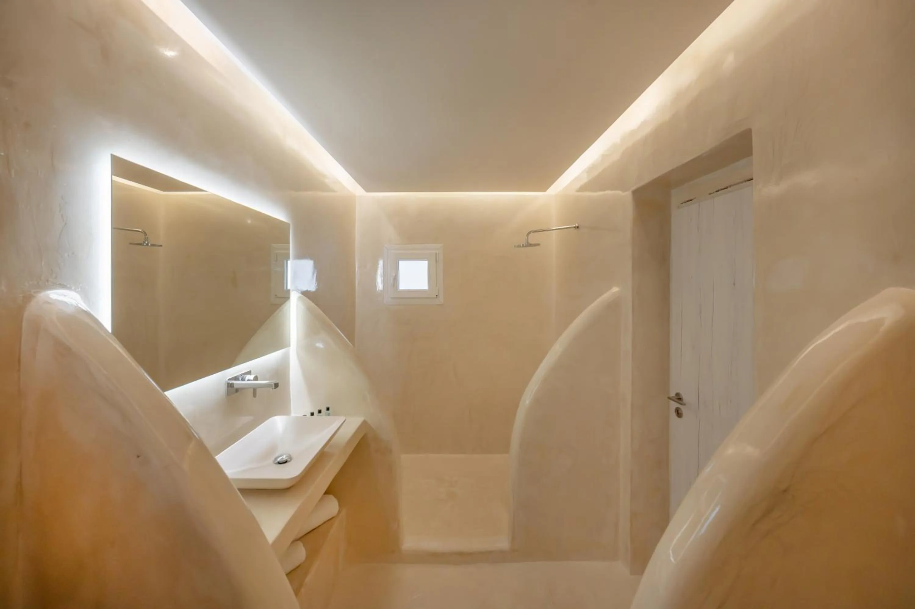 Bathroom, Bed in Loukas & Emma Eco Houses