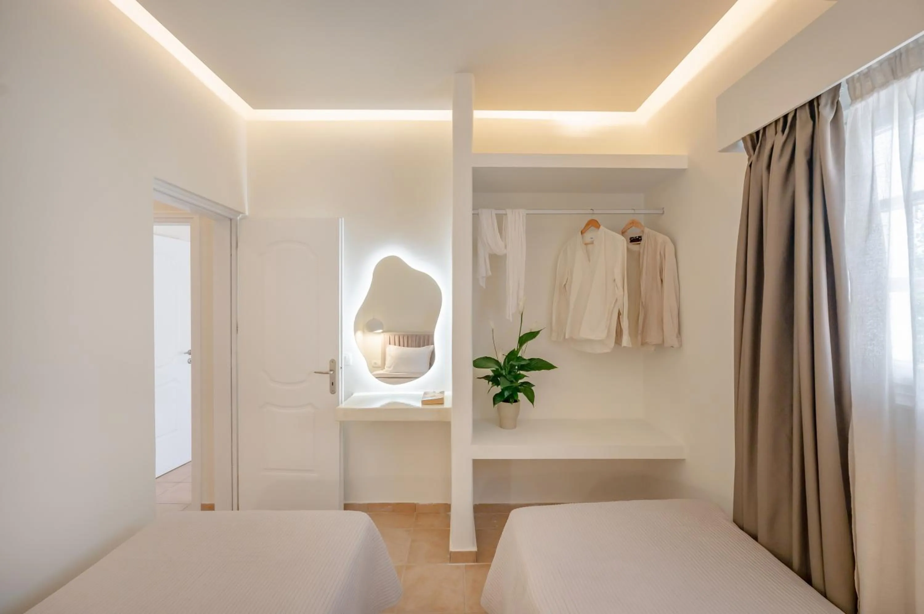 Bed in Loukas & Emma Eco Houses