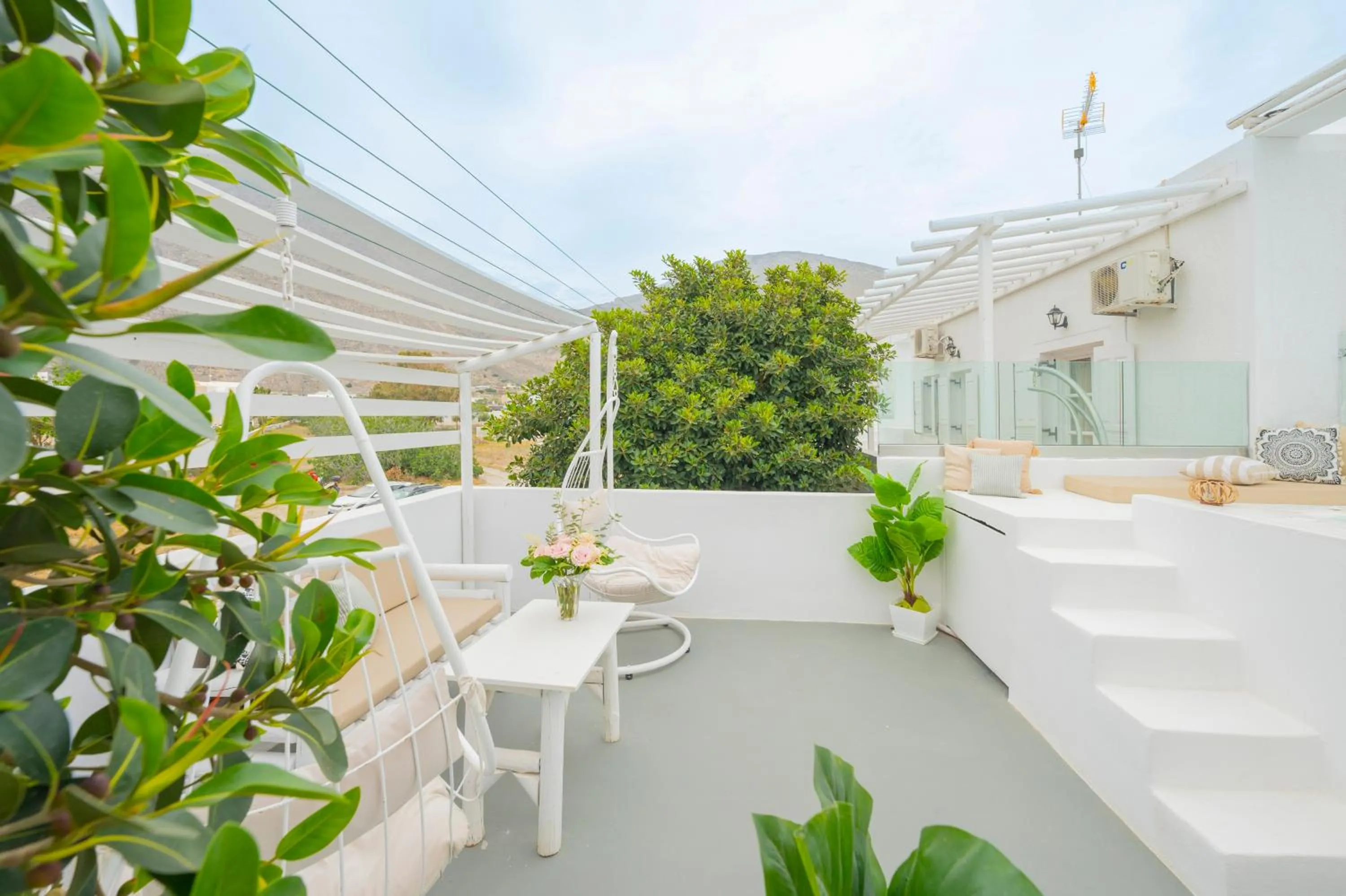 Balcony/Terrace in Loukas & Emma Eco Houses