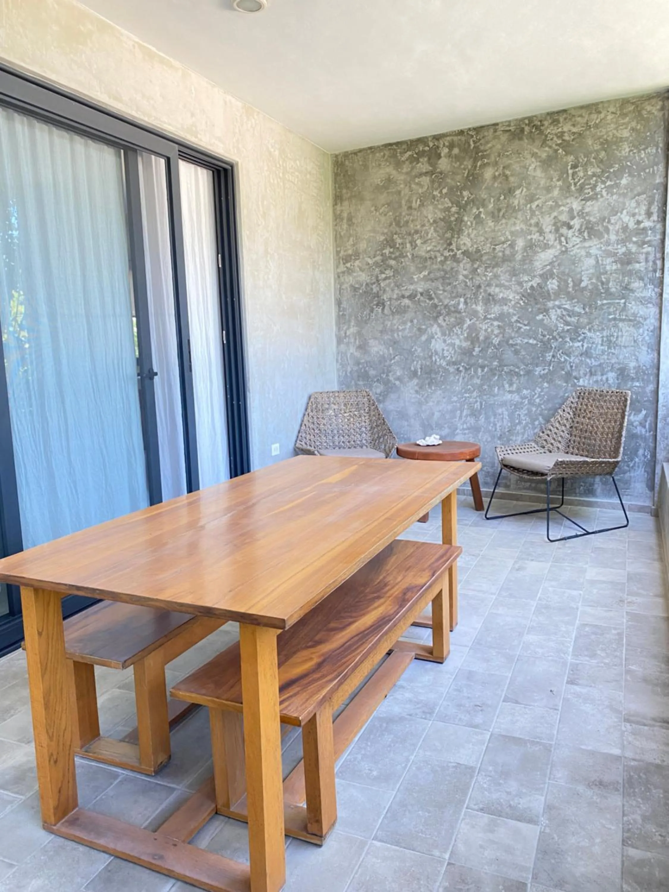 Patio in Panacea Condo Tulum