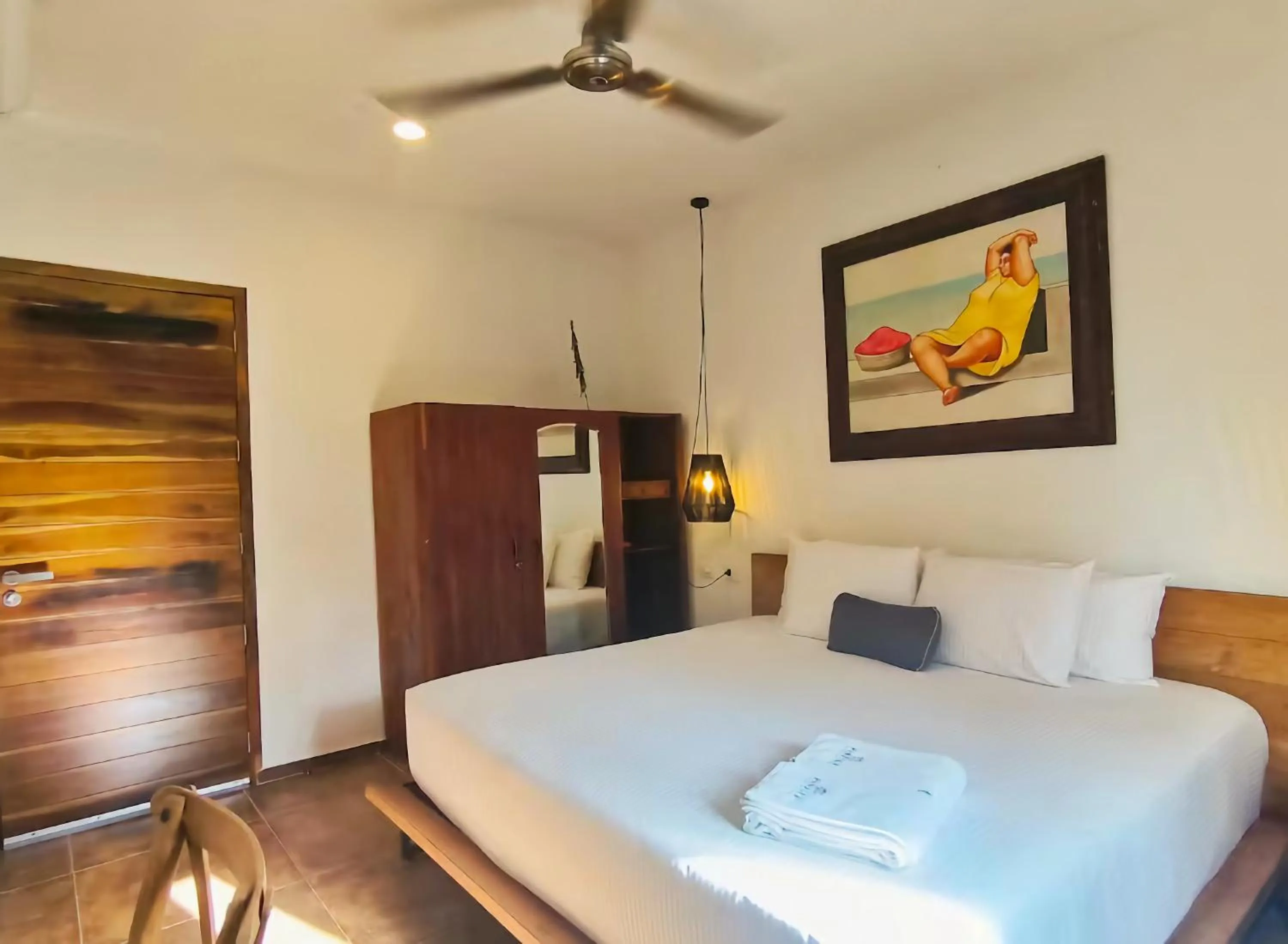 Balcony/Terrace, Bed in Panacea Condo Tulum