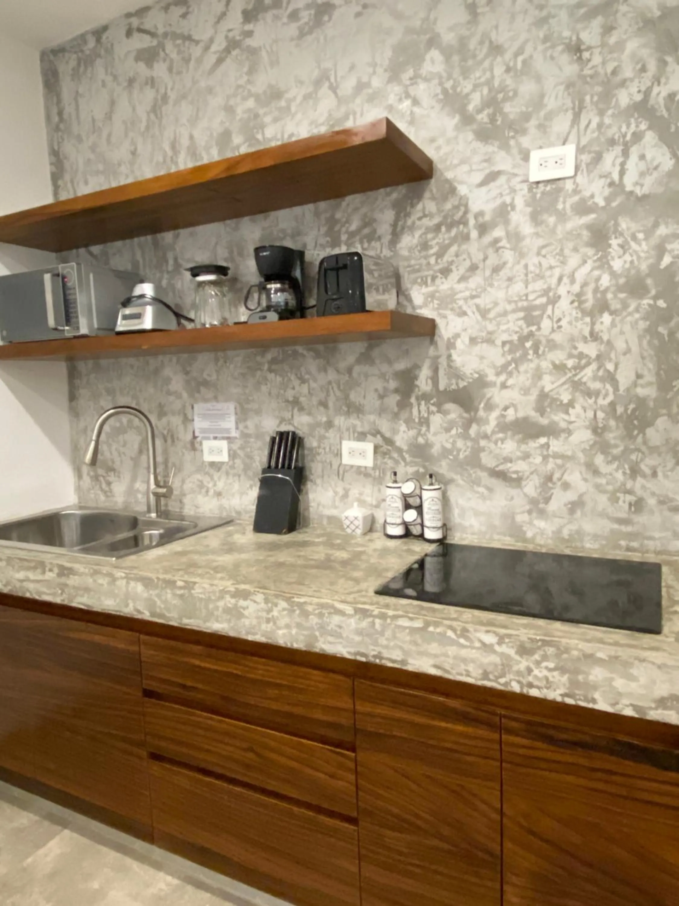 Kitchen or kitchenette in Panacea Condo Tulum