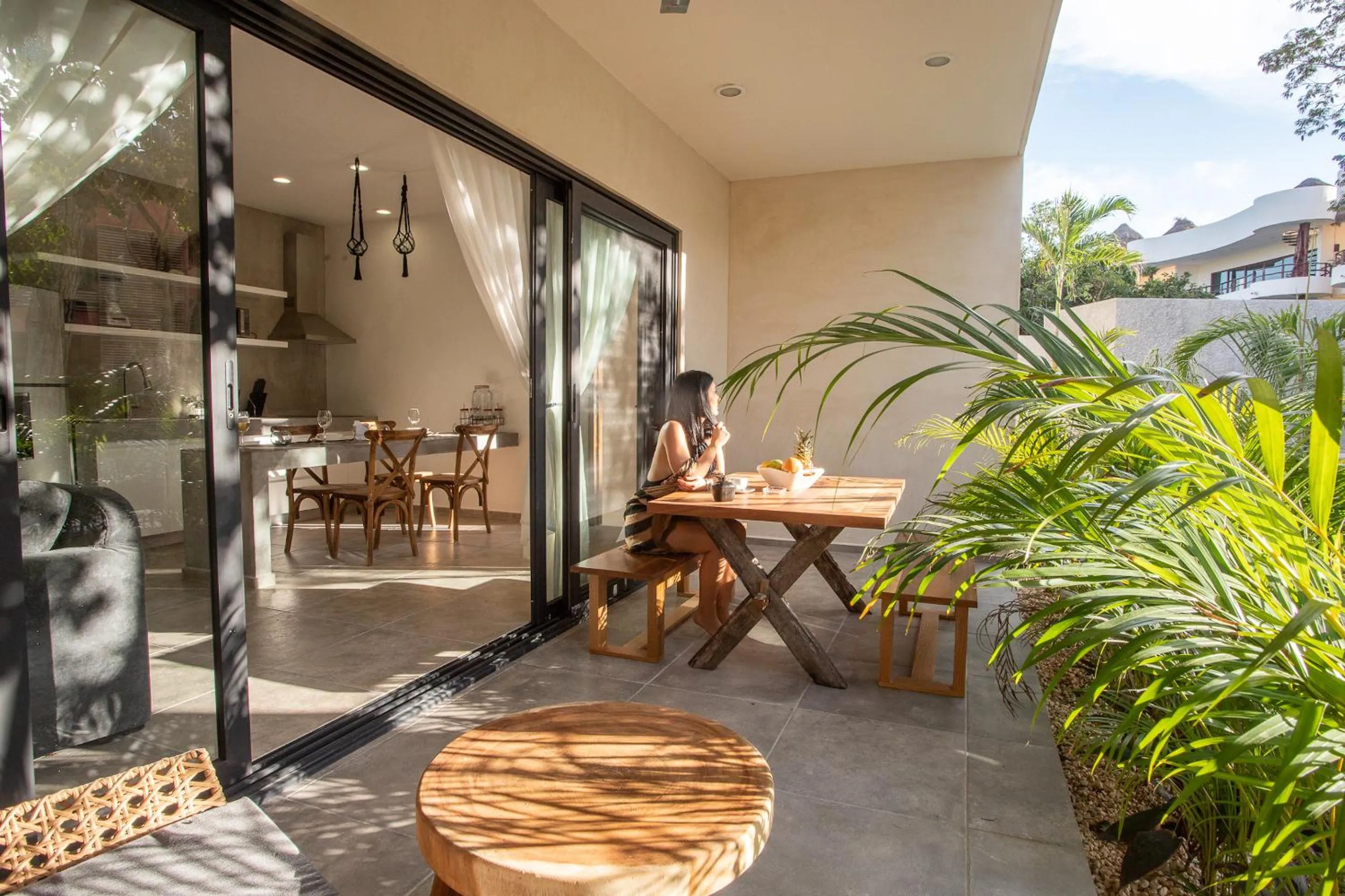 Patio in Panacea Condo Tulum