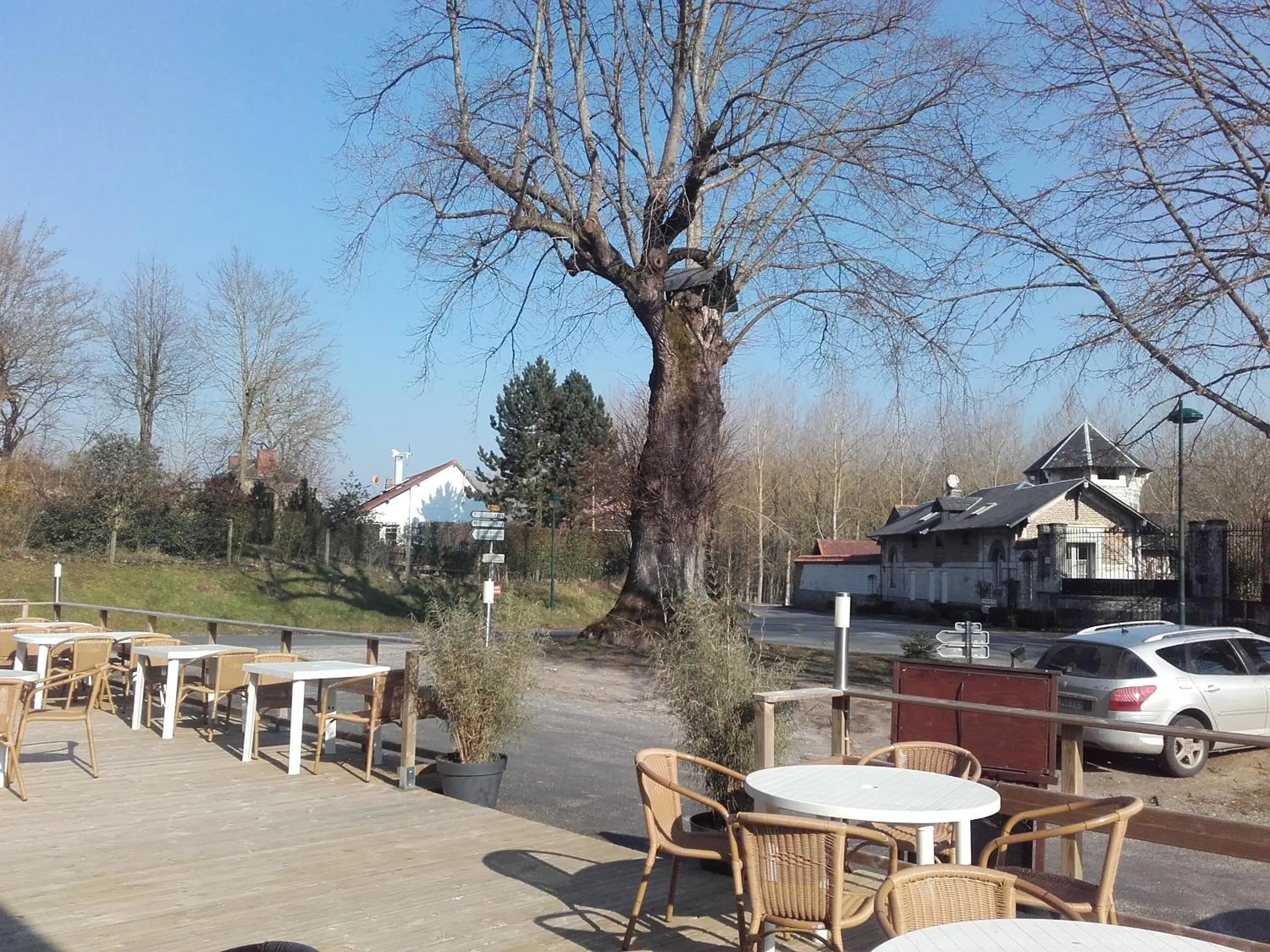 Patio in Auberge du Gros Tilleul