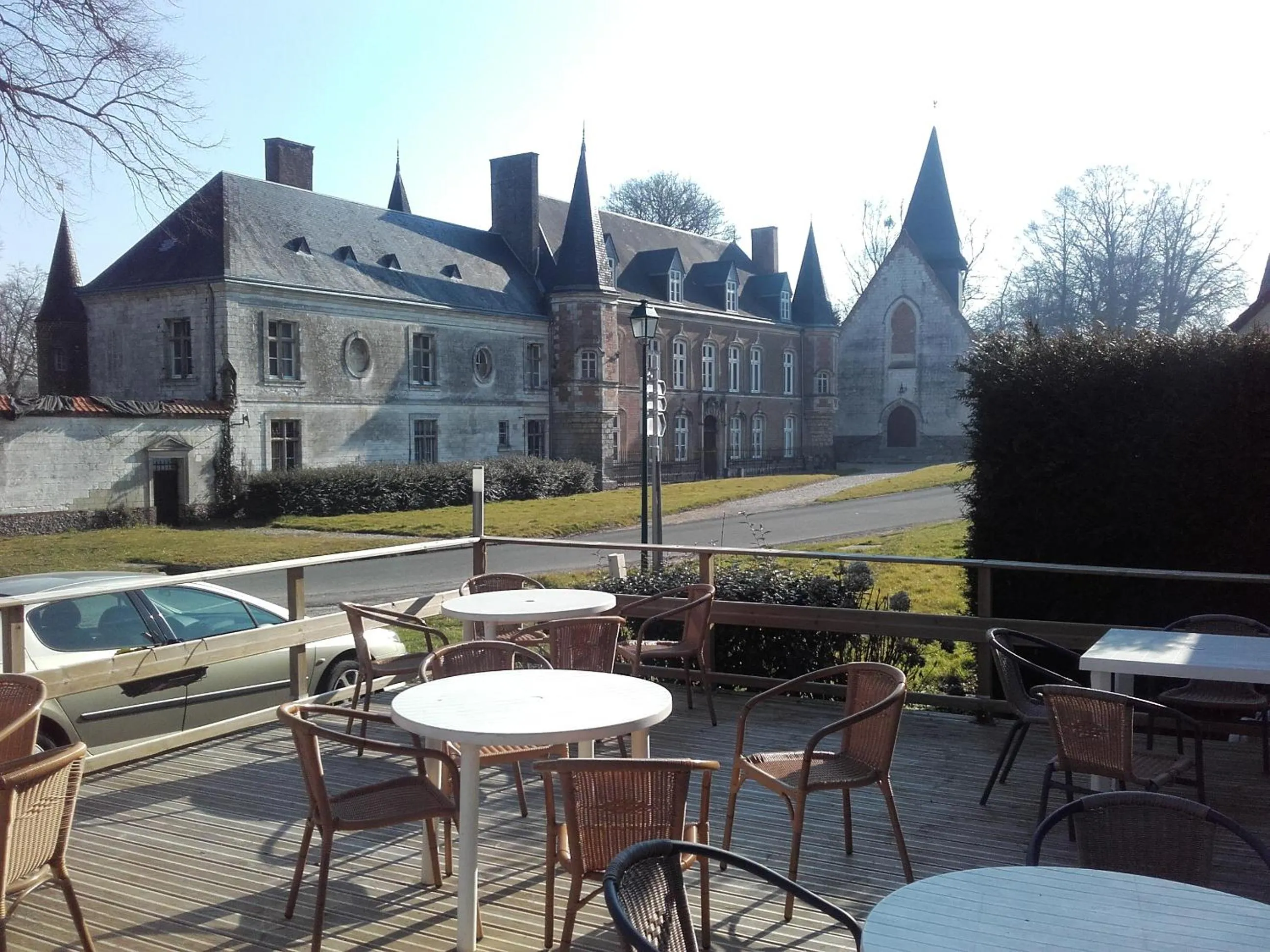 Patio in Auberge du Gros Tilleul