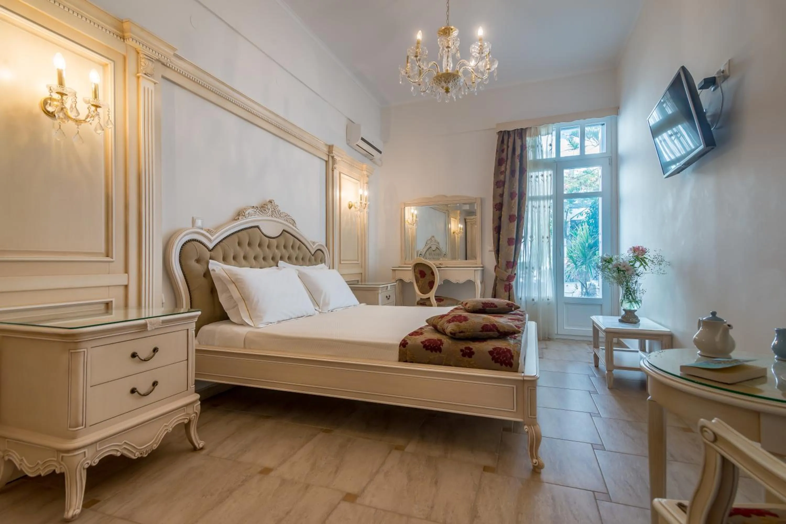 Bed in Villa Zampeta