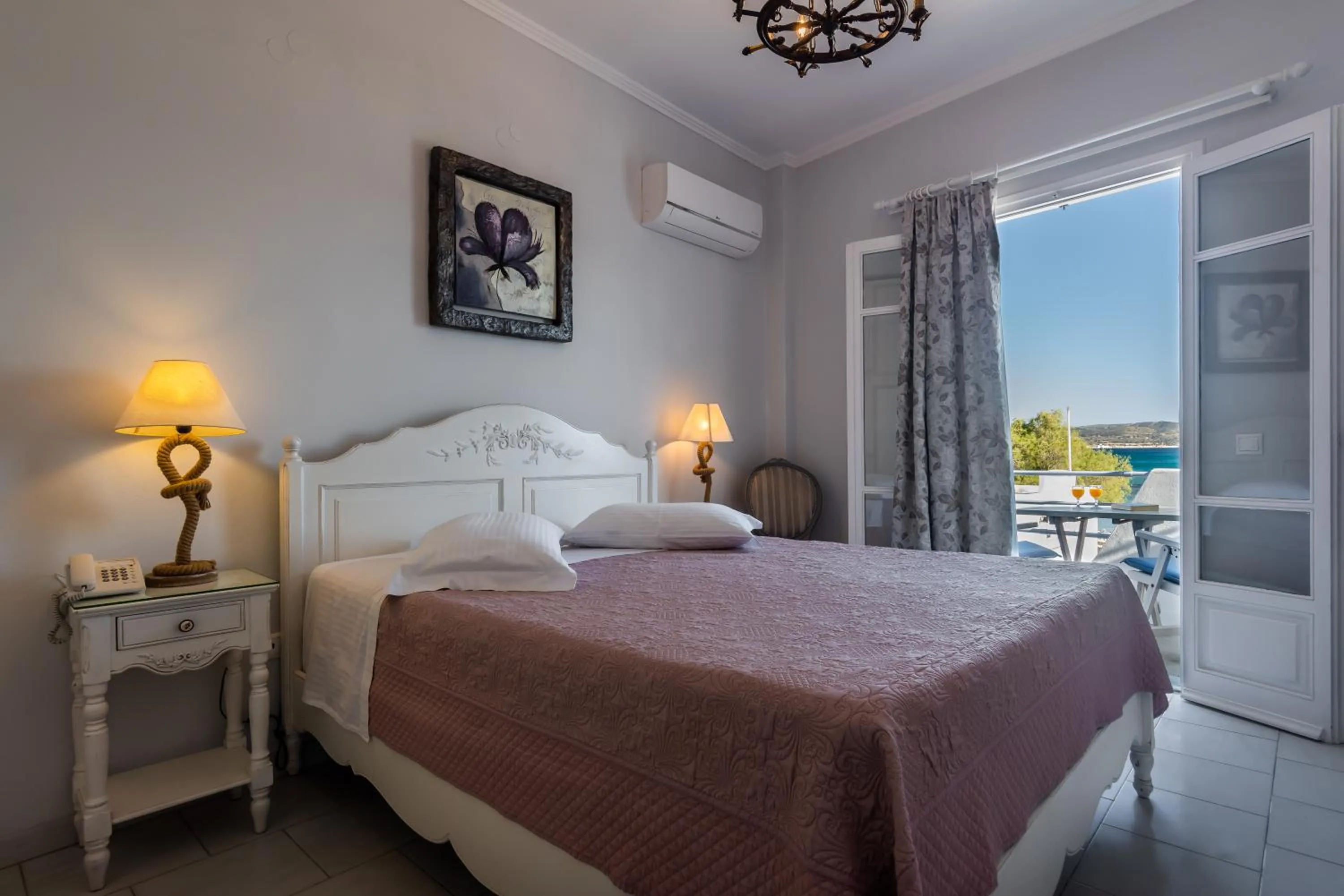 Bed in Villa Zampeta