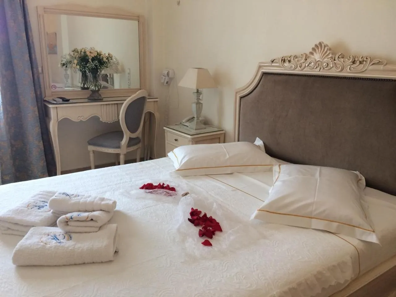 Bed in Villa Zampeta