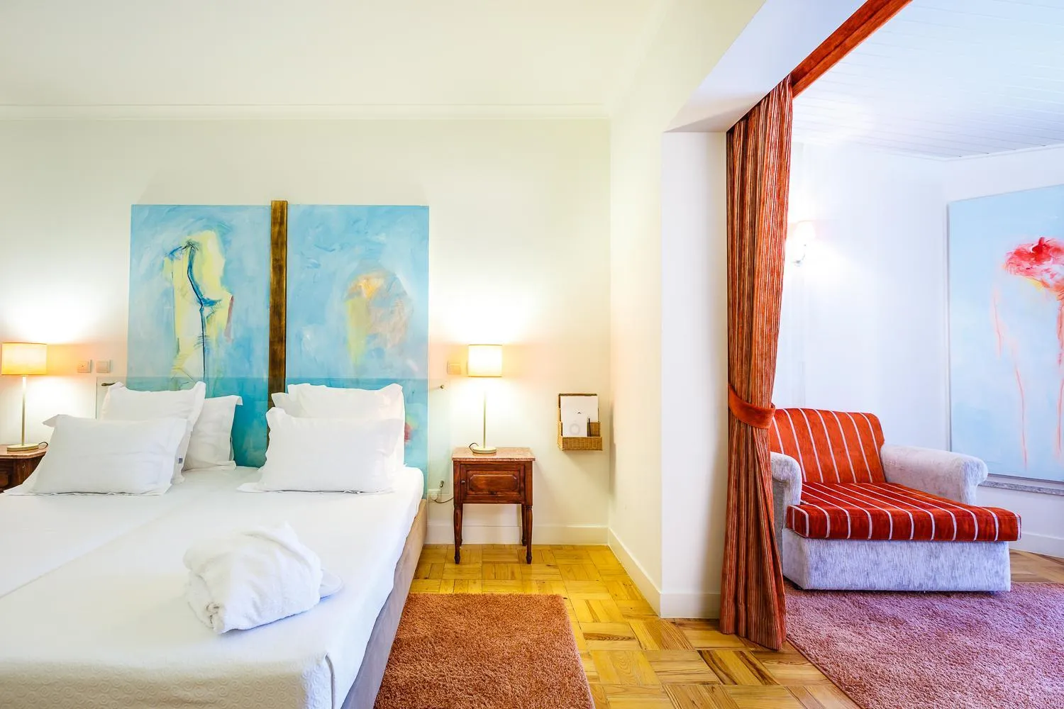 Bed in Hotel Fonte Santa