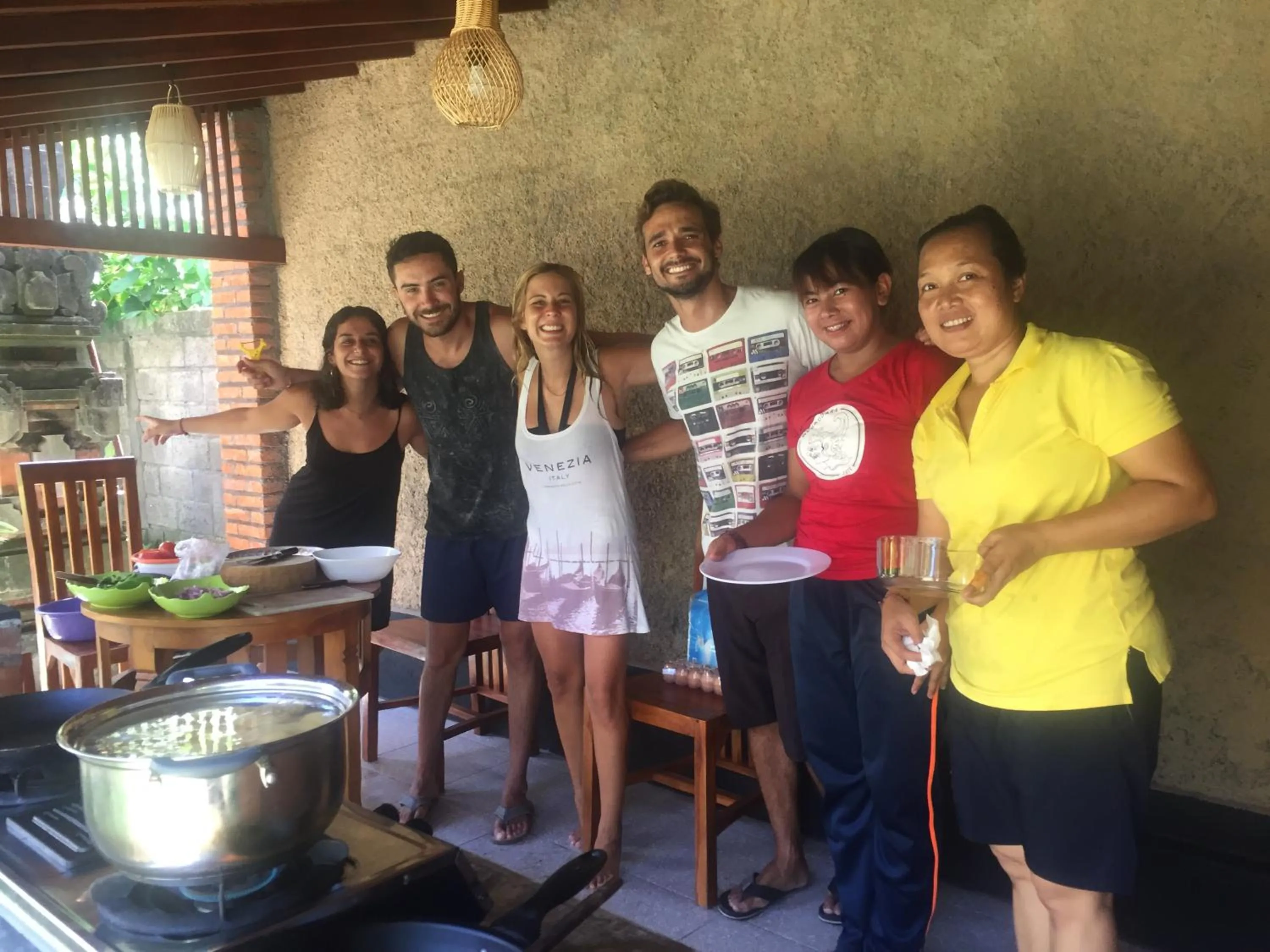 group of guests in Werkudara Guest House