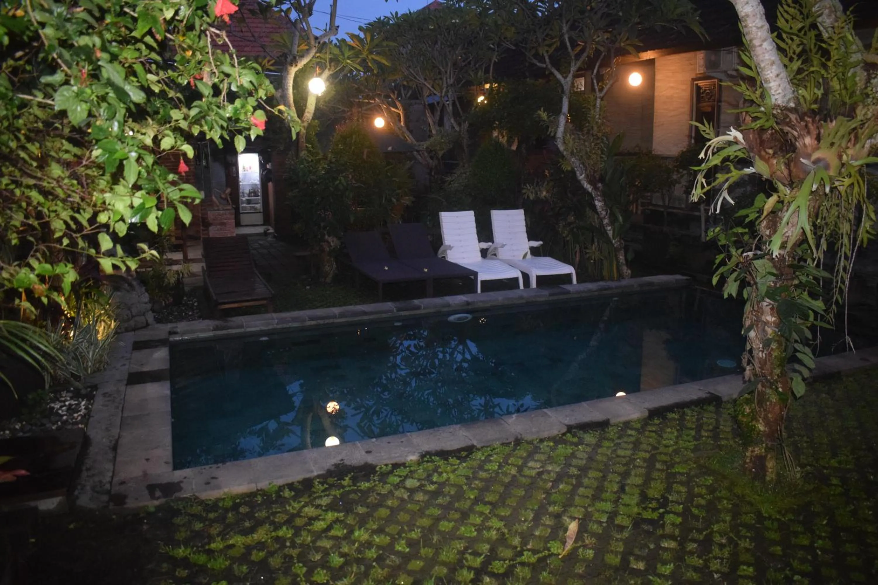 Pool view in Werkudara Guest House