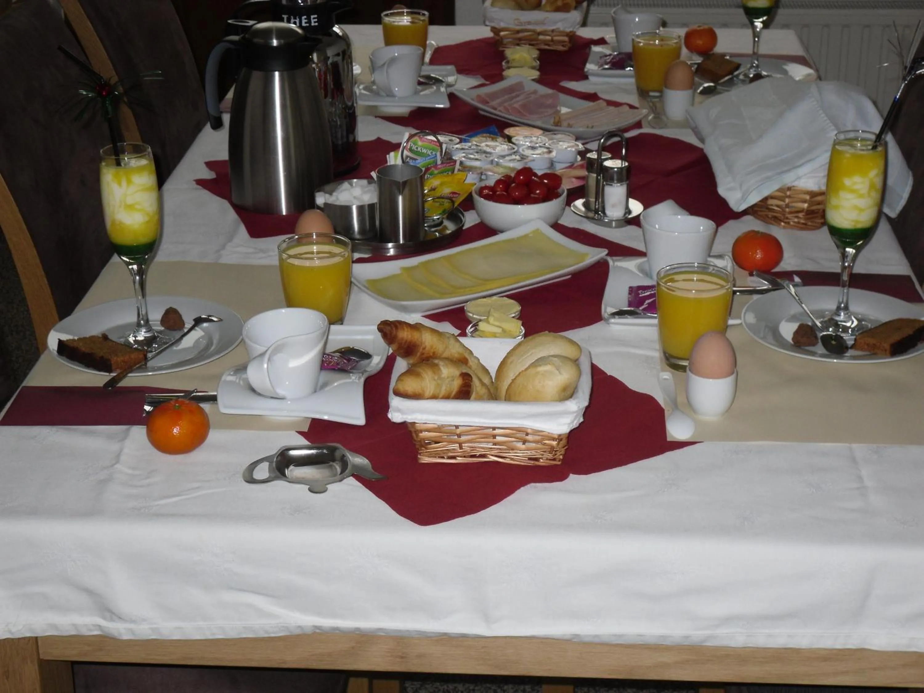 Food and drinks in Rene's B&B