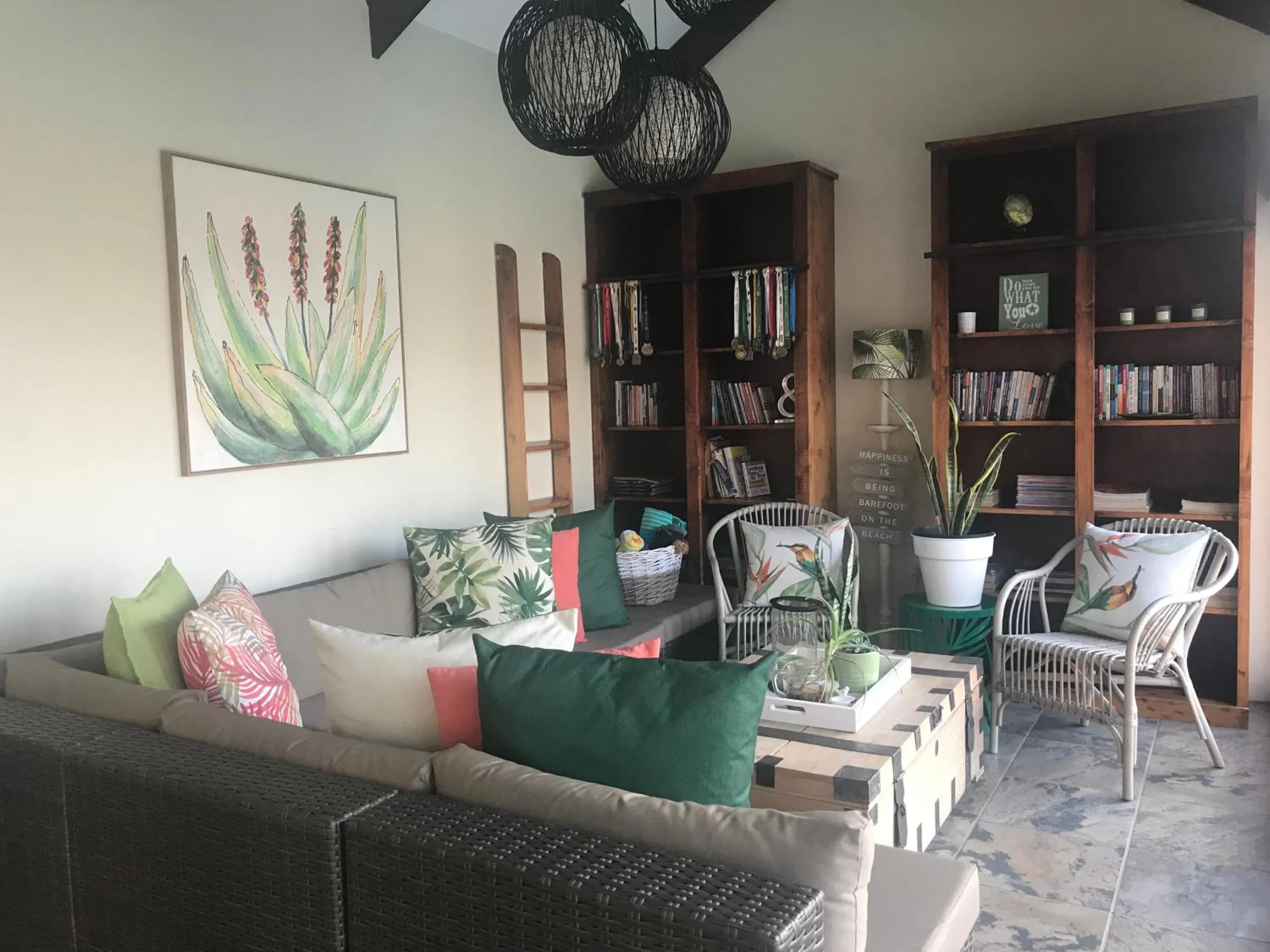 Seating area in Bokamoso Views