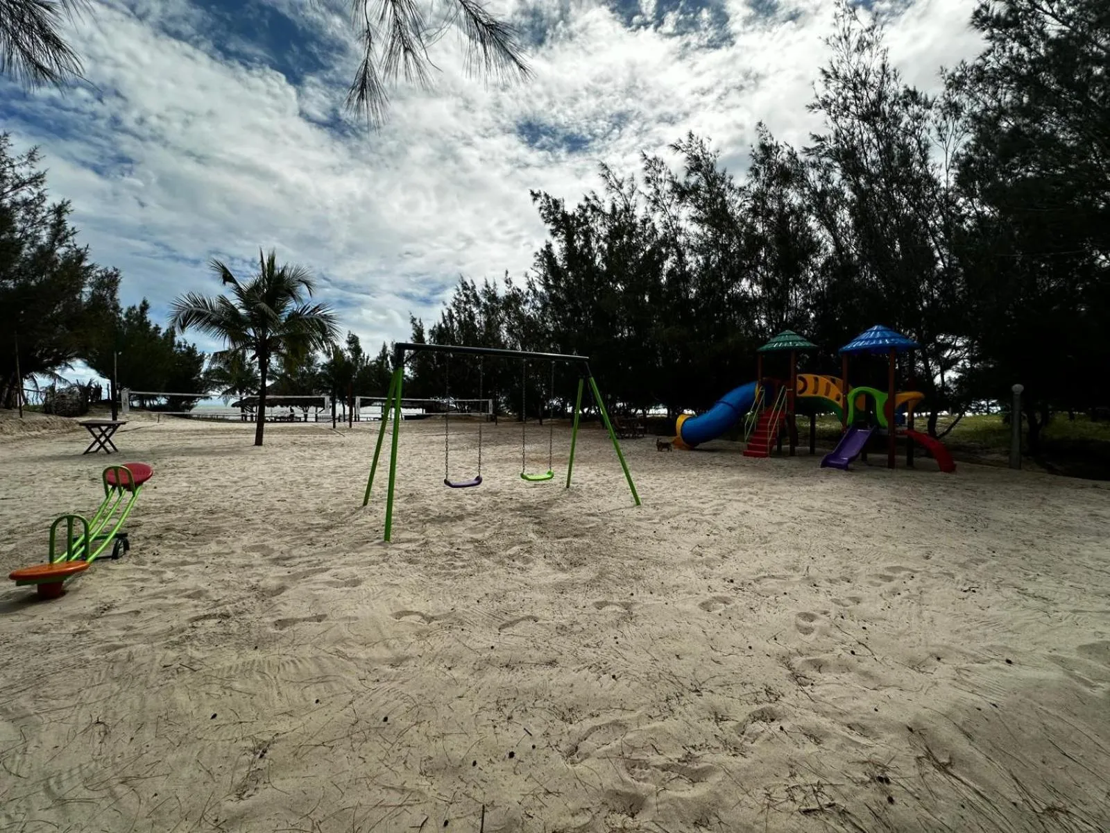 Children play ground in Villa del Mar Praia Hotel