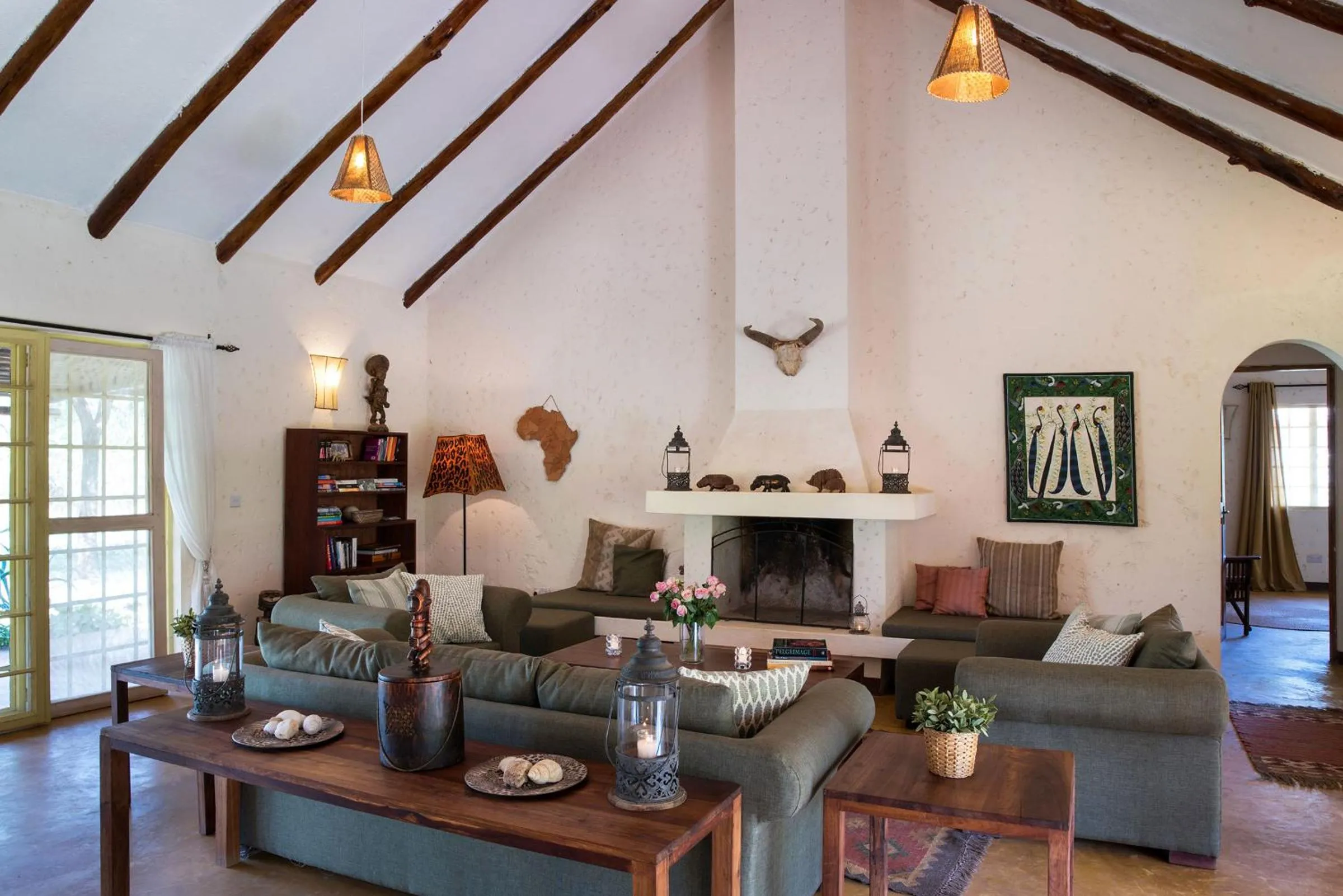 Living room in Kili Villa Kilimanjaro Luxury Retreat