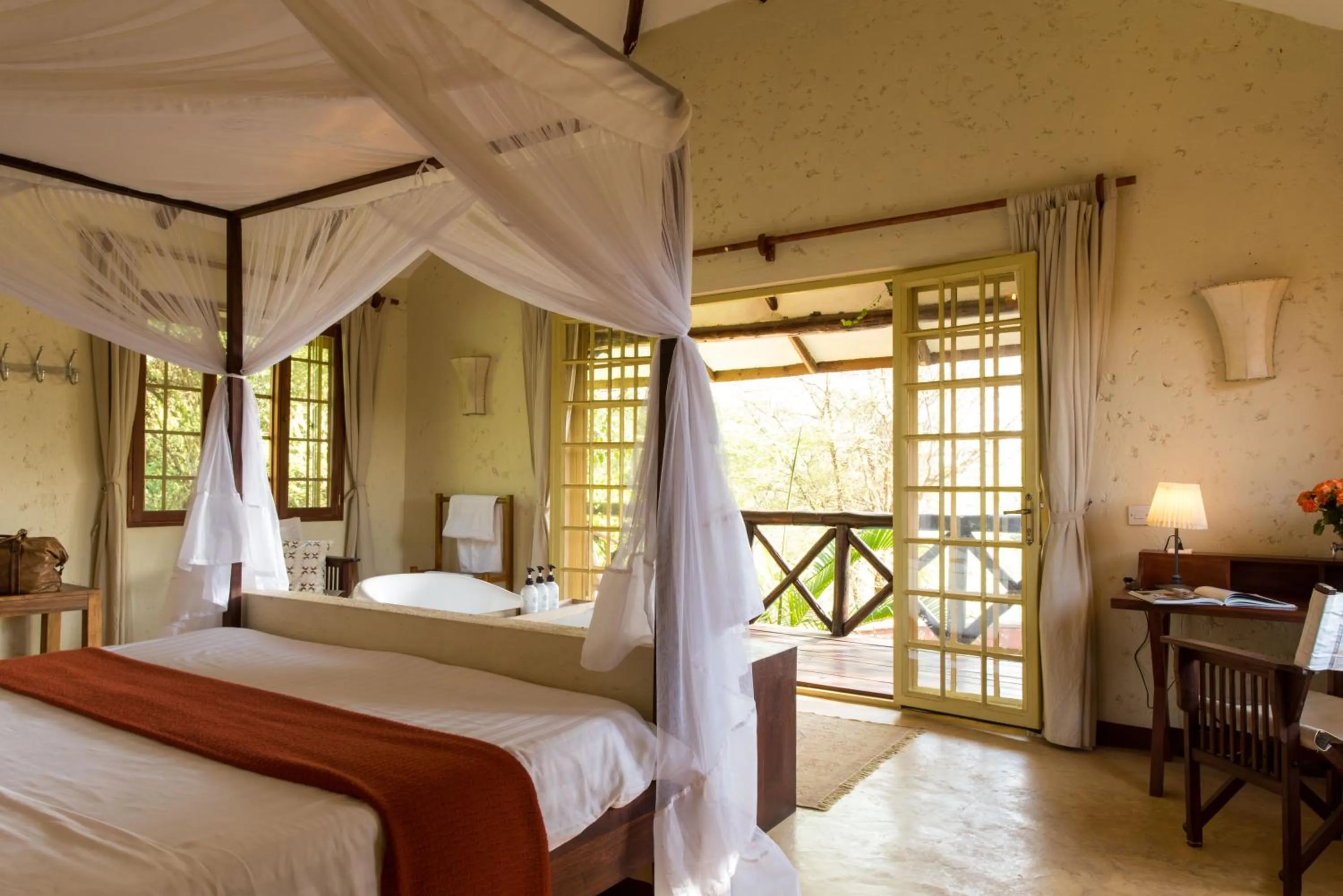Bed in Kili Villa Kilimanjaro Luxury Retreat