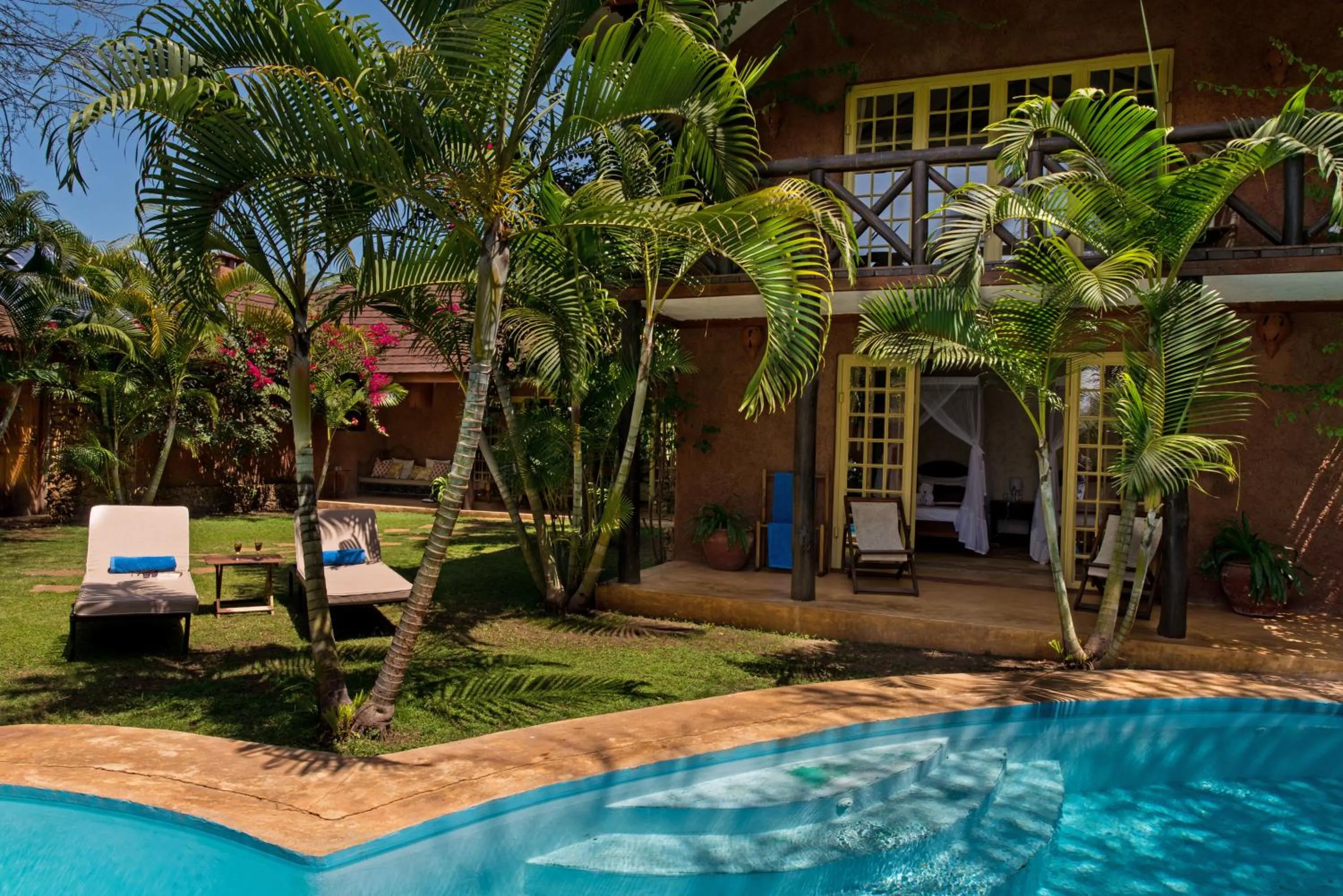 Garden view in Kili Villa Kilimanjaro Luxury Retreat