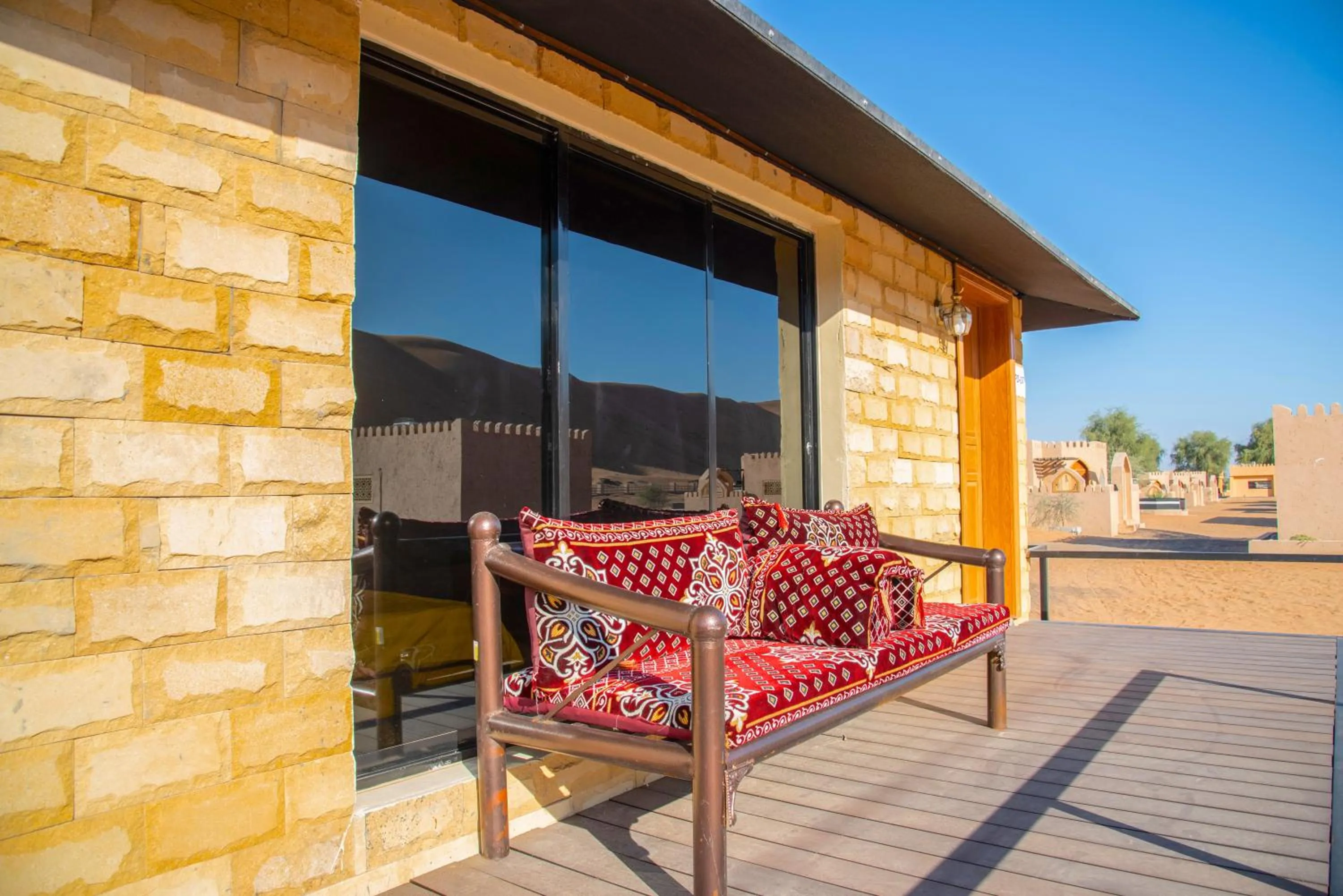 Facade/entrance in Arabian Oryx Camp